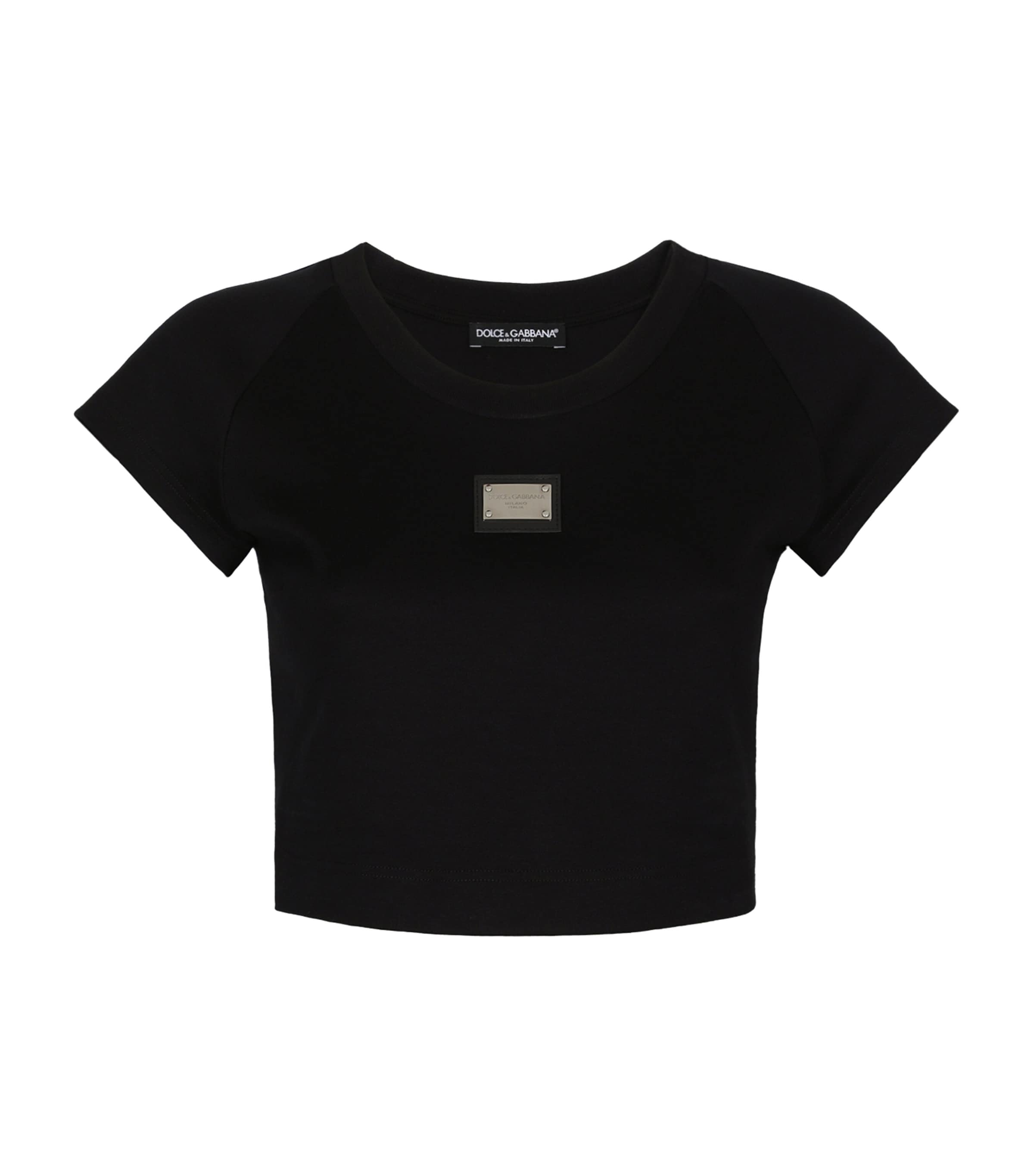 Dolce & Gabbana Logo Patch Cotton T-shirt