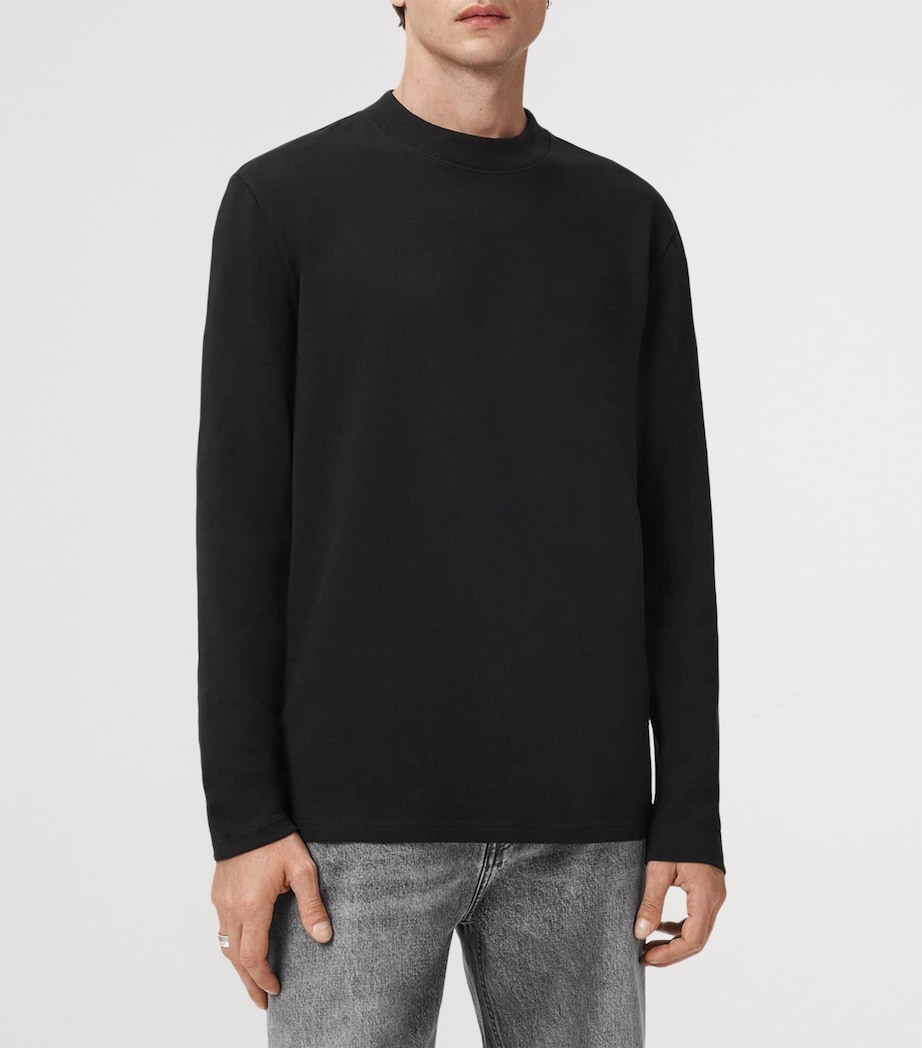 Organic Cotton Long-Sleeve Nero T-Shirt JET BLACK Image 4