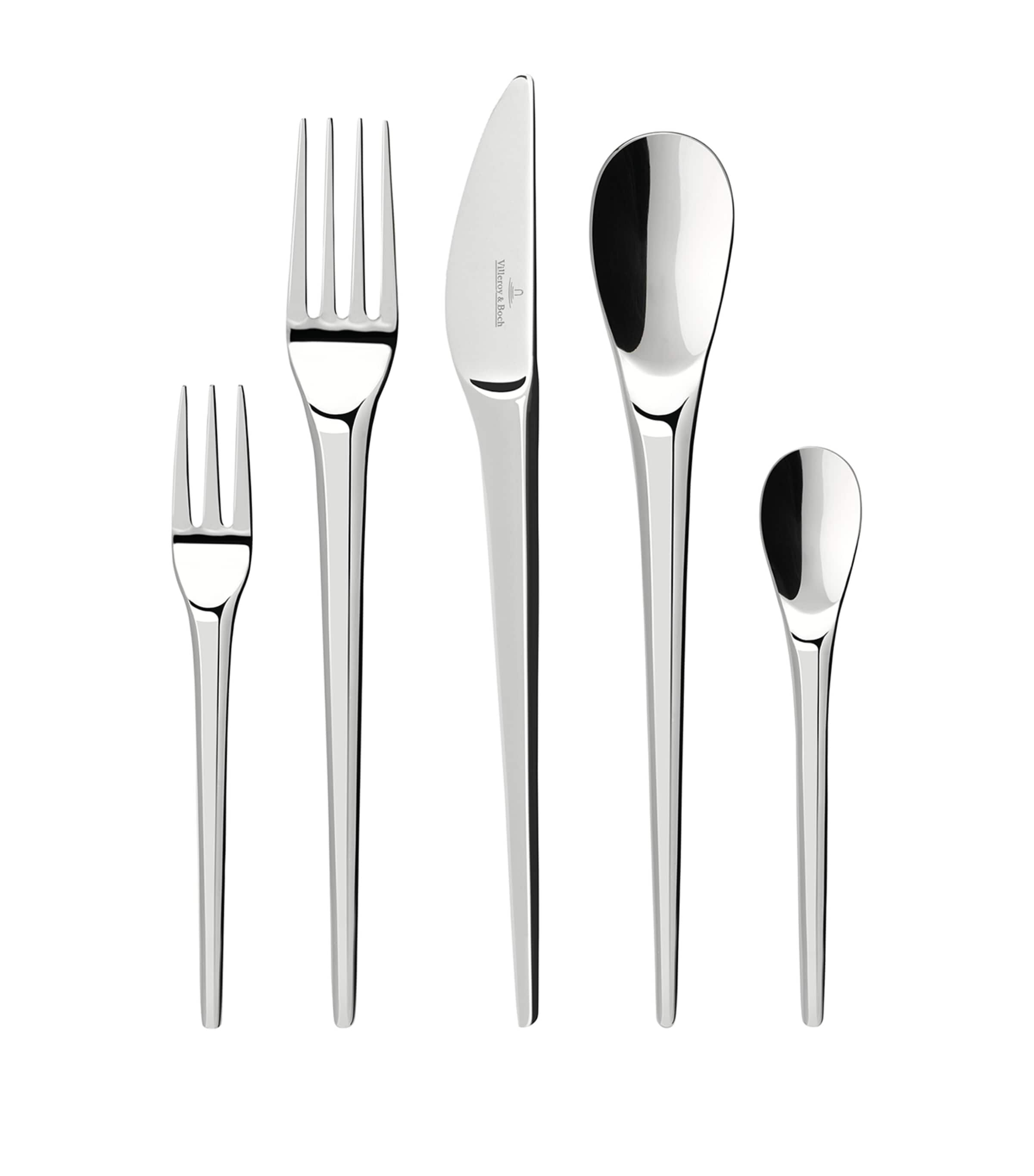 VILLEROY & BOCH NEWMOON 30-PIECE CUTLERY SET 