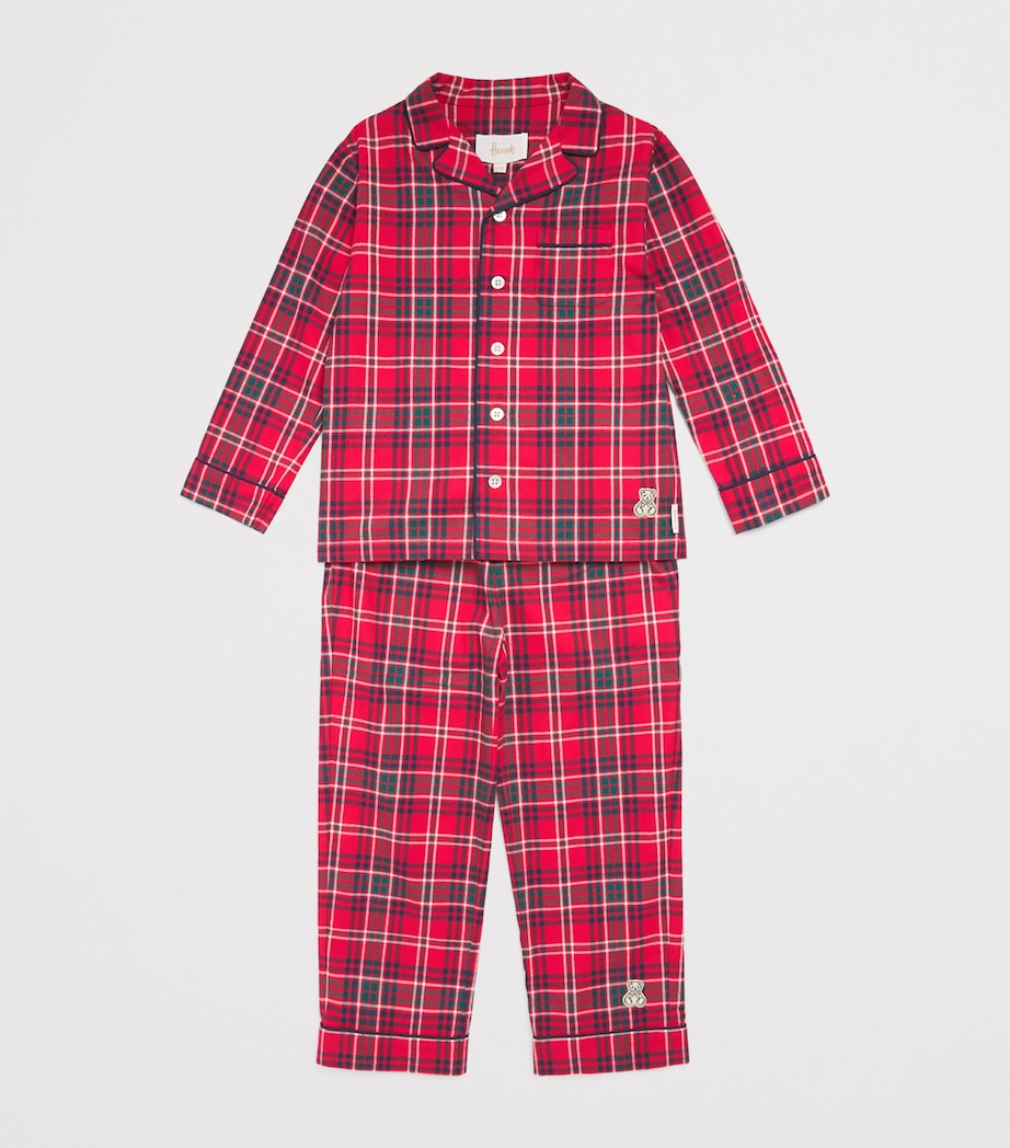 Harrods Tartan Pyjama Set (2-12 Years) Red Image 3