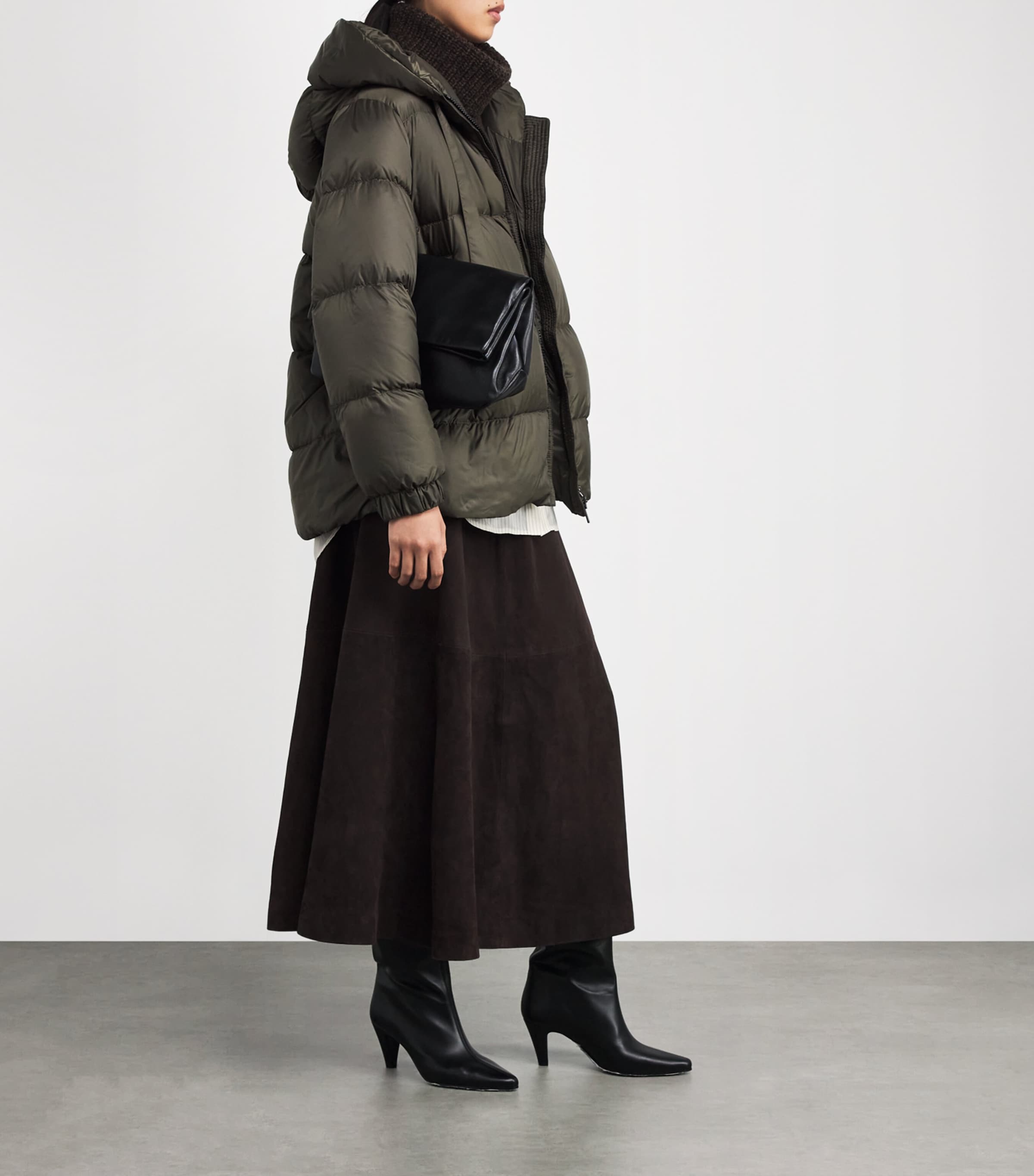 The Cube Quilted Jacket KAKI Image 2