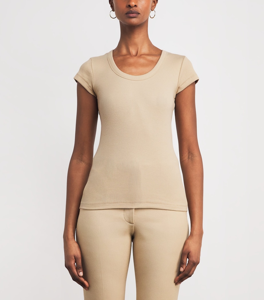 Cotton-Blend Saba T-Shirt POWDER Image 3