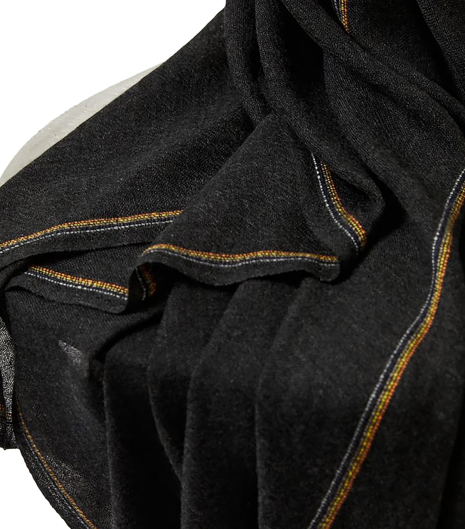 Oyuna Cashmere Komo Throw (200cm x 145cm) Charcoal Image 2