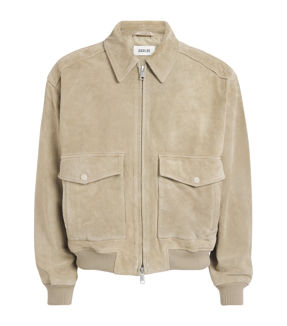Suede Emil Bomber Jacket AZNA Image 1