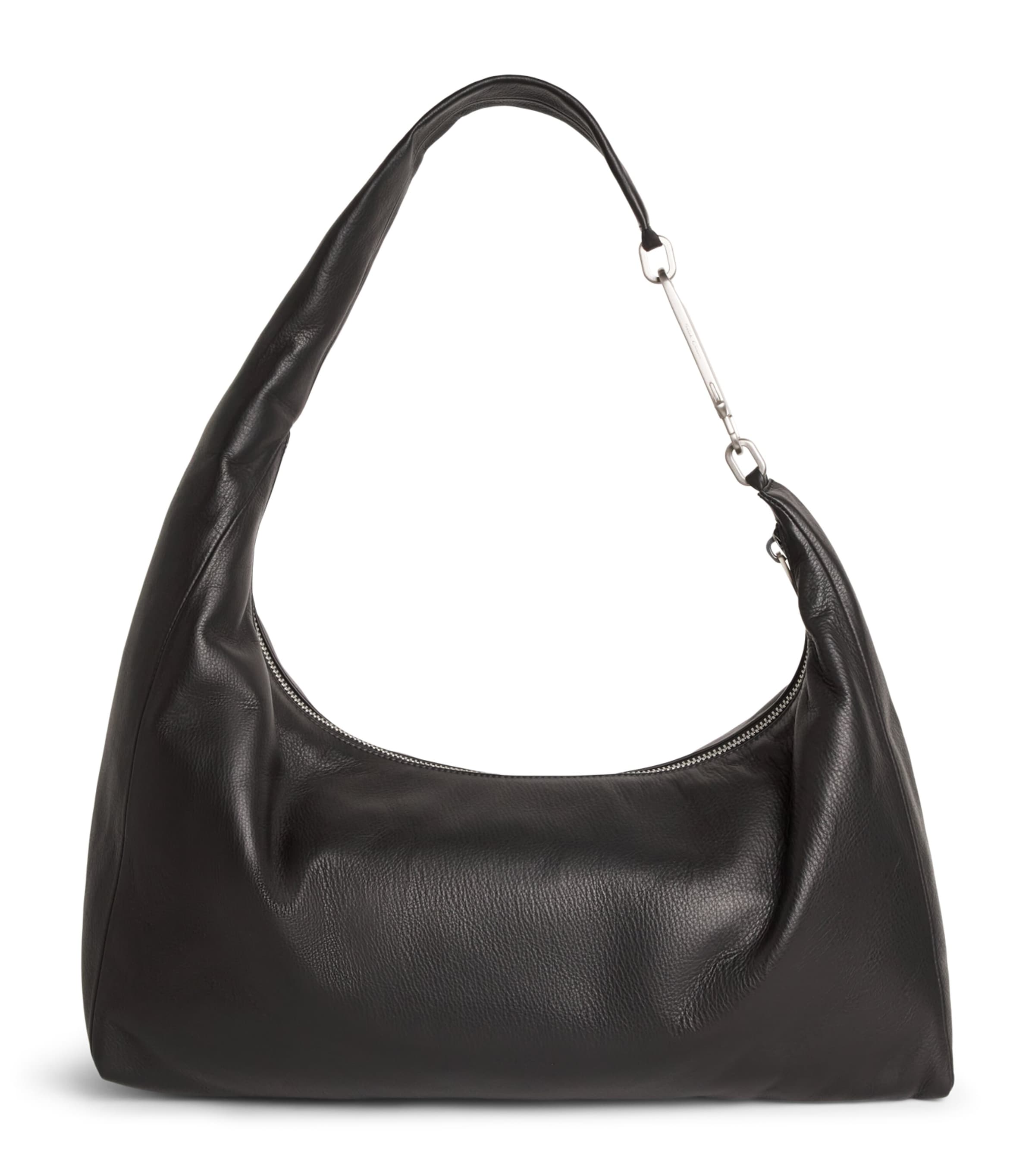 Rick Owens Leather Gemini Messenger Bag Black Image 1