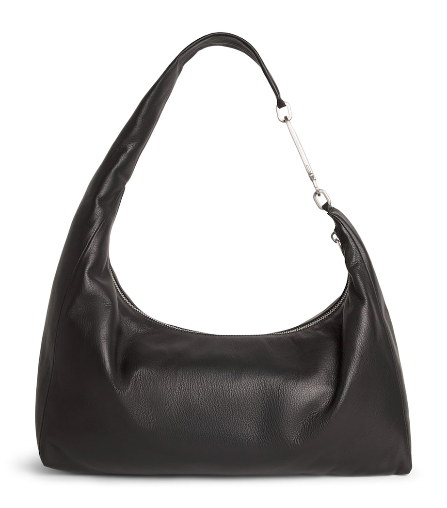 Rick Owens Leather Gemini Messenger Bag Black Image 1