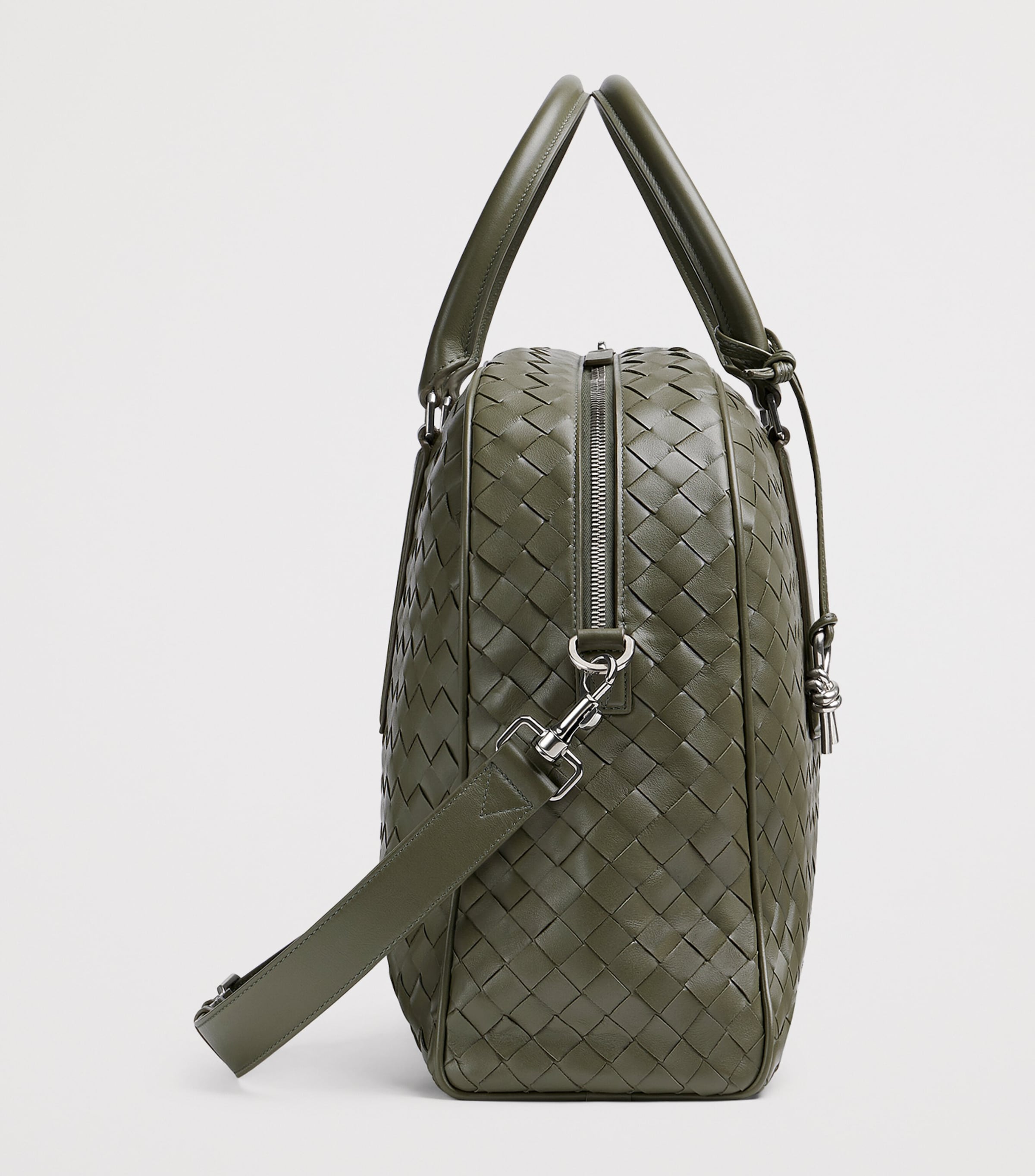 Leather Intrecciato Getaway 24 Ore Travel Bag 3248 Image 4