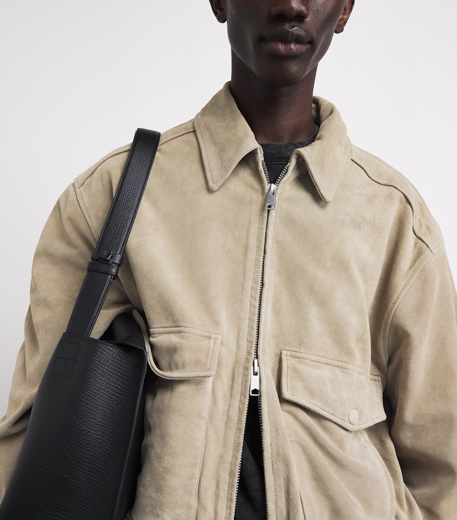 Suede Emil Bomber Jacket AZNA Image 3