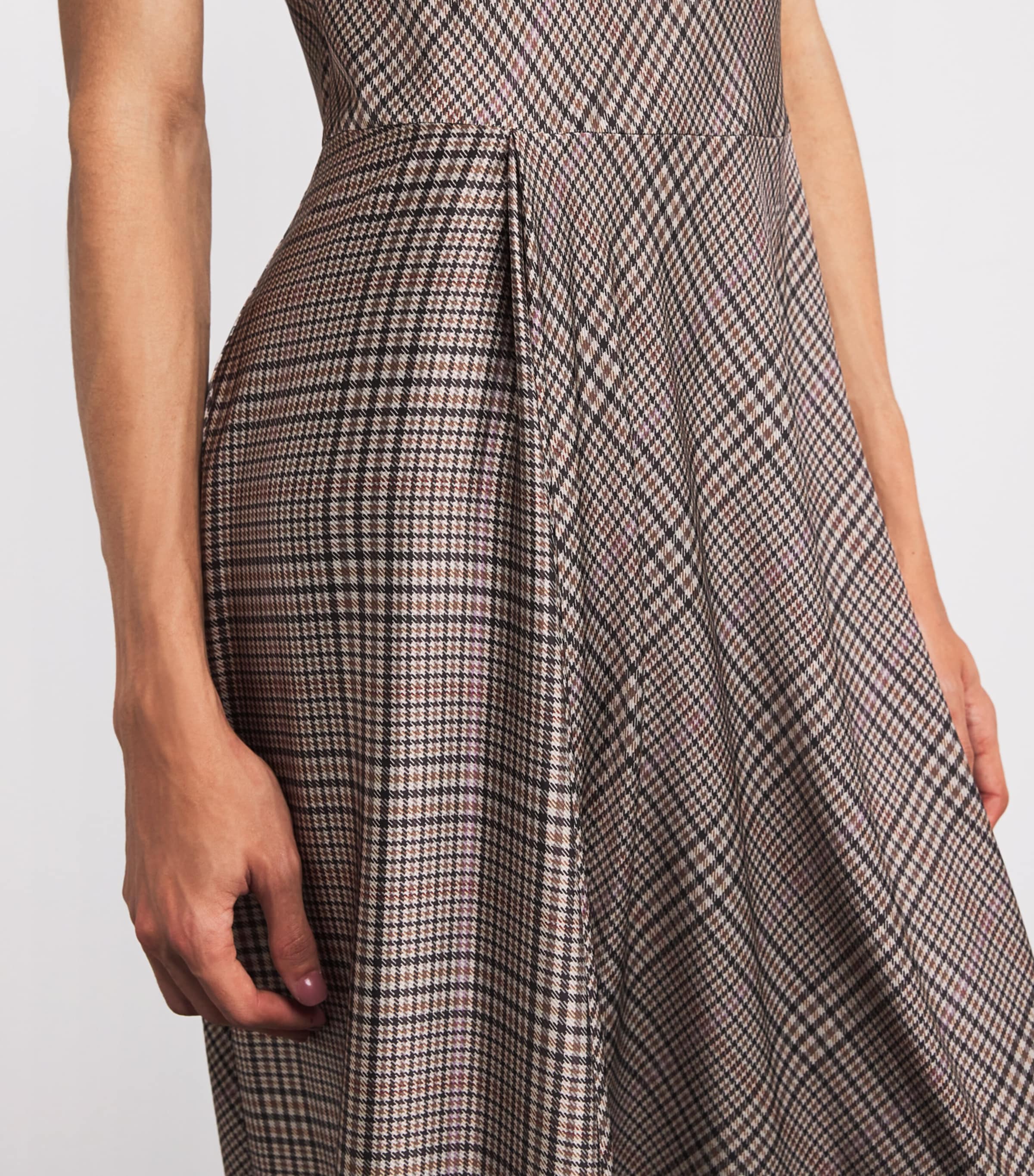 Vince Brown Satin Cowl-Neck Maxi Dress Harrods US