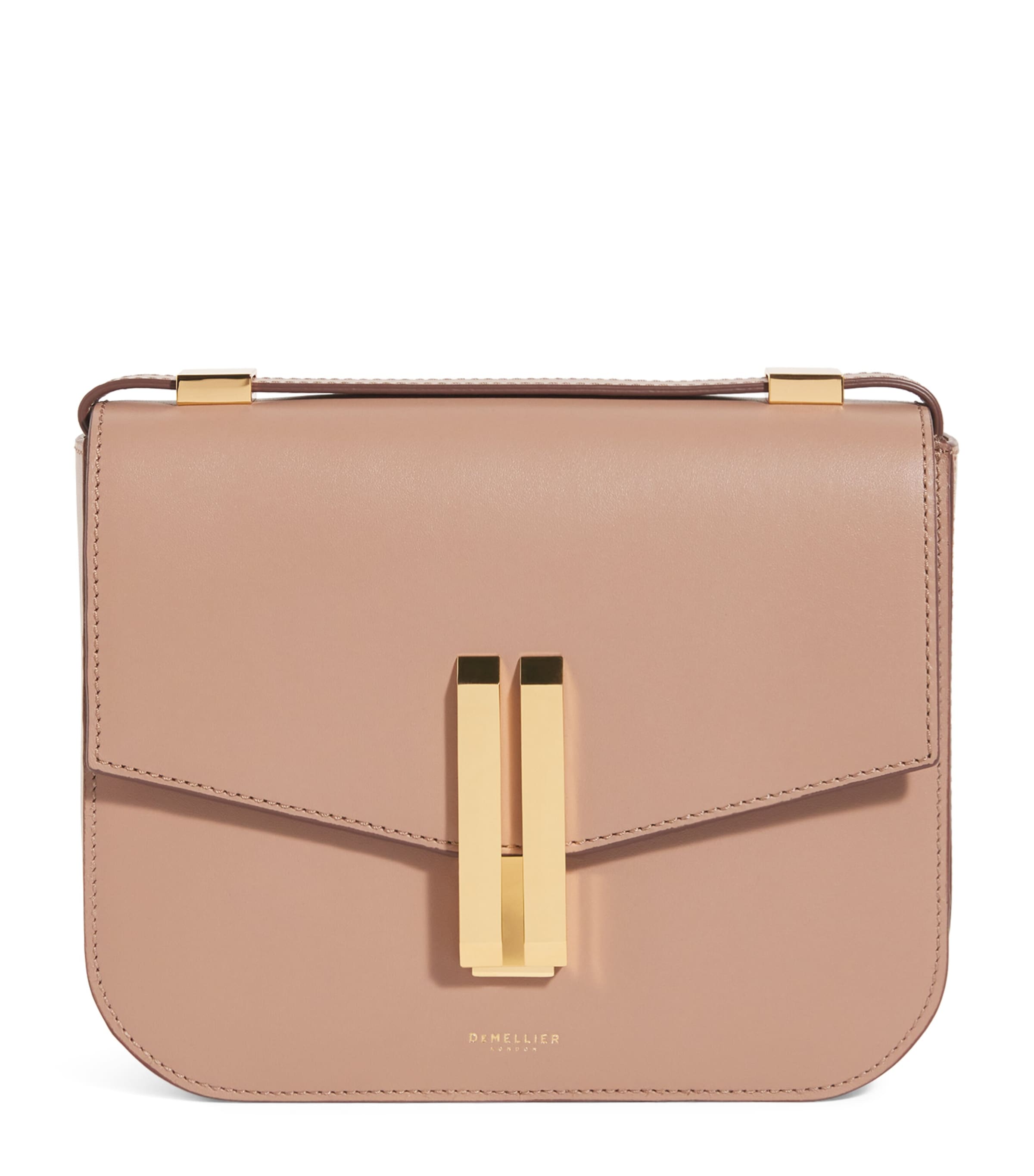 Demellier Leather Vancouver Cross-body Bag In Sand