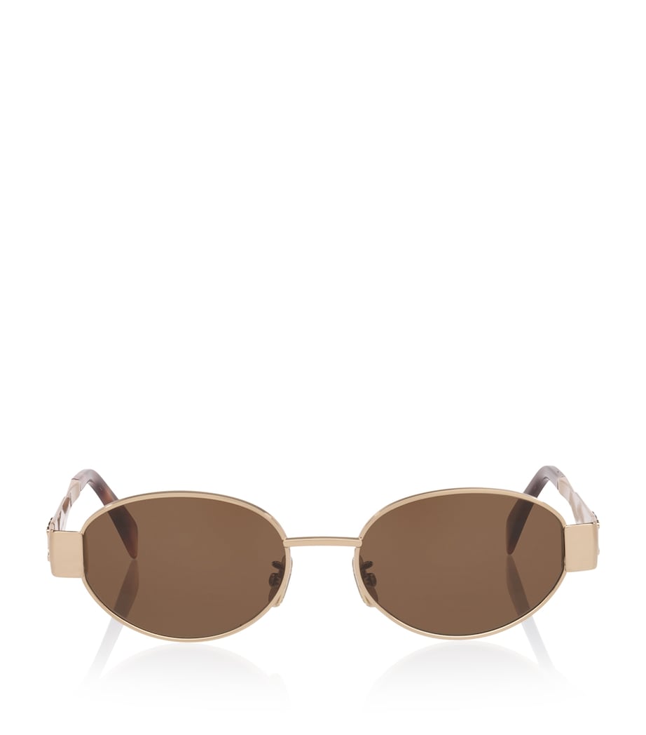 Celine Metal Triomphe CL40235U Oval Sunglasses Image 1