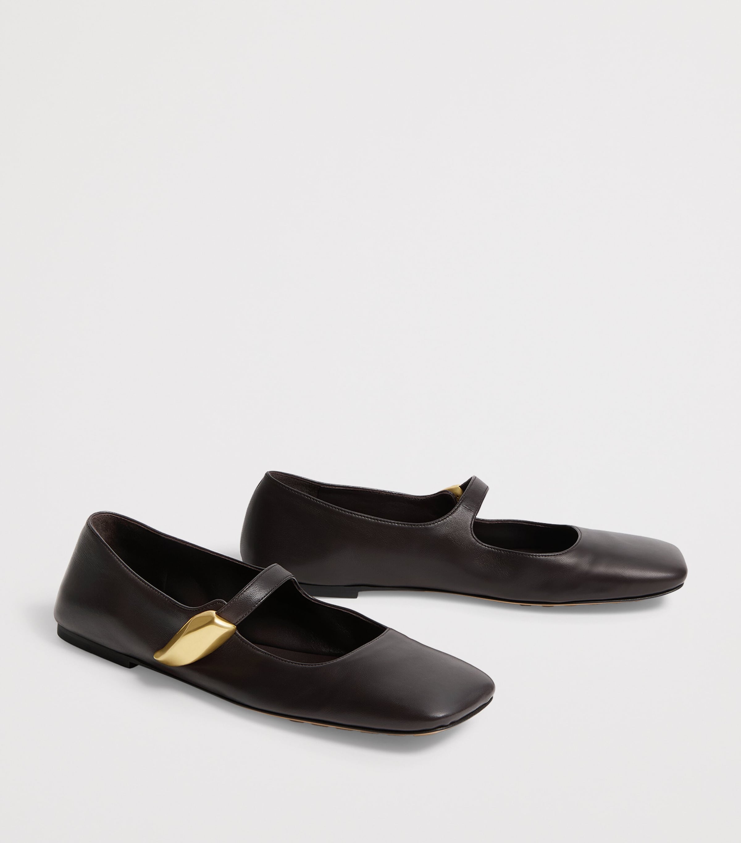 Bottega Veneta Womens Leather Ballet Flats Image 3