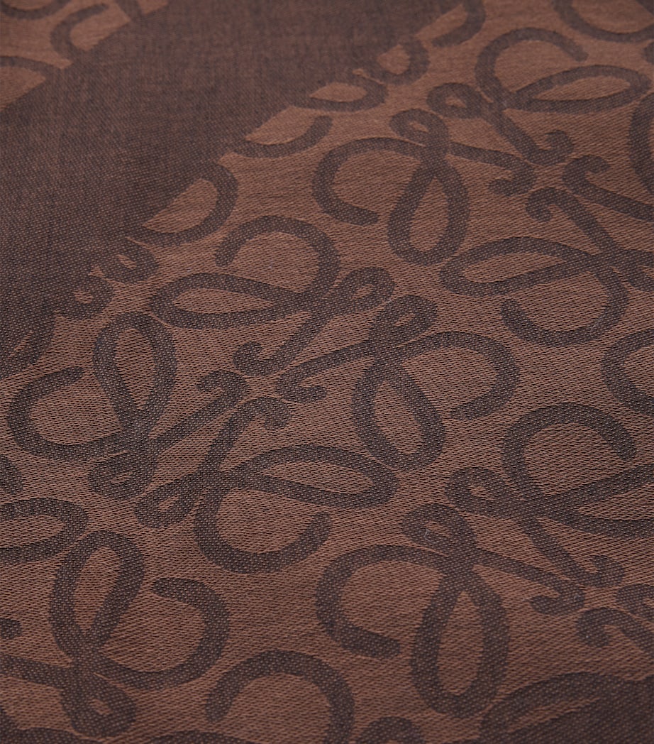 x Paula's Ibiza Cotton Anagram Jacquard Pareo BLACK/BROWN Image 5