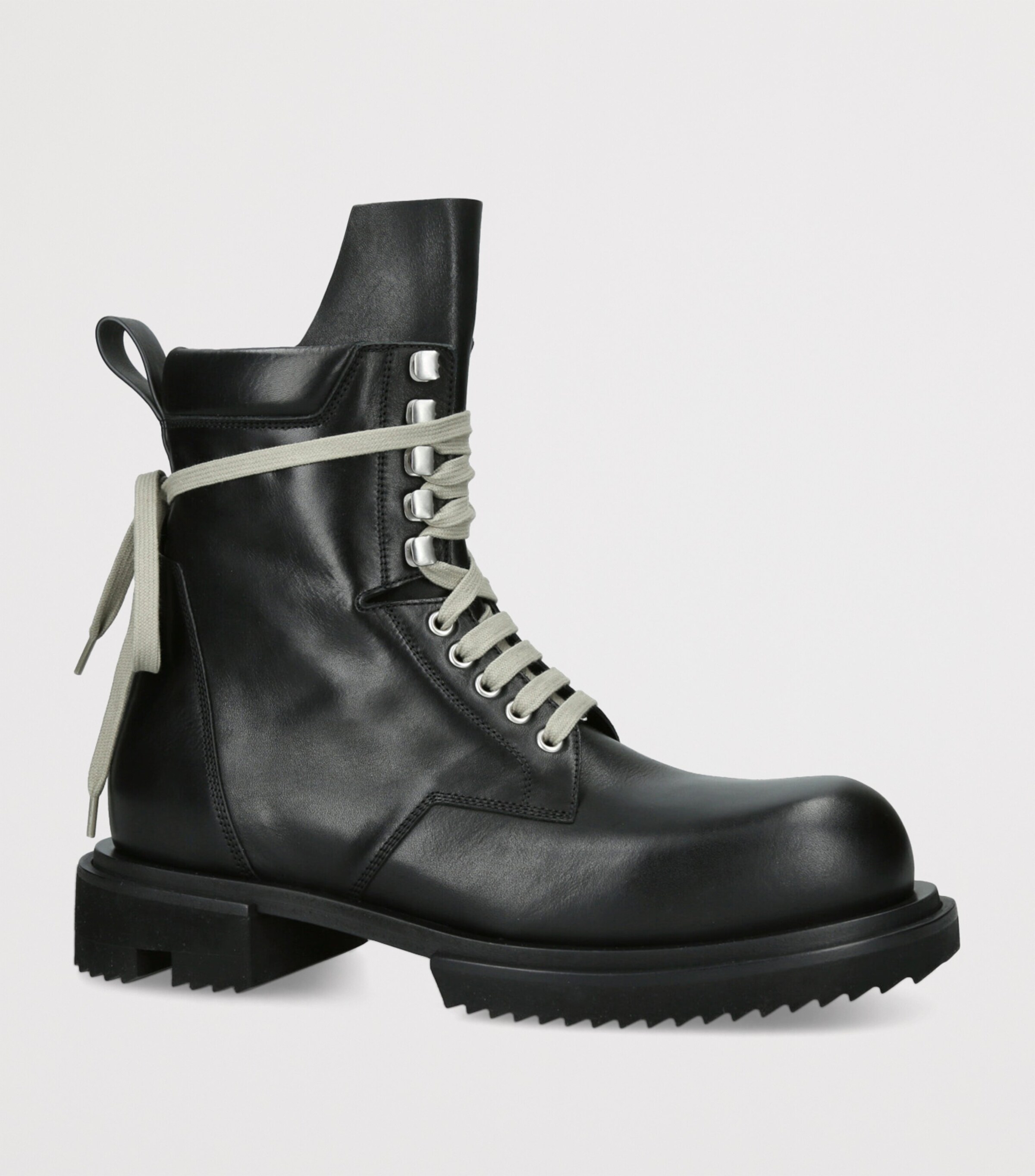 Rick Owens Black Leather Army Gabe Boots | Harrods UK