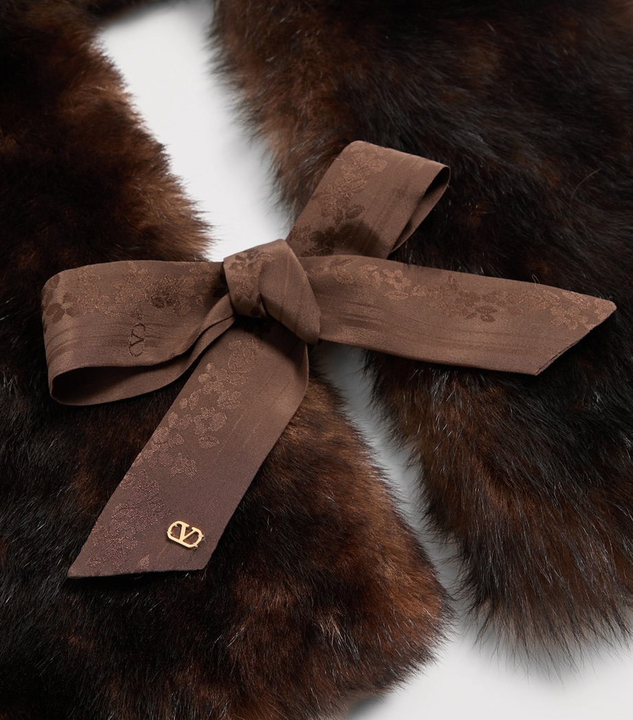 Valentino Garavani Fur Scarf Dqw Image 2