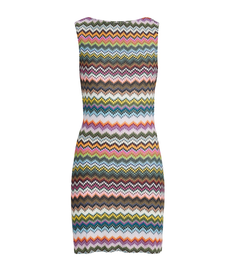 Zigzag Cut-Out Midi Dress SM9YJMULTI DARK BASE Image 1