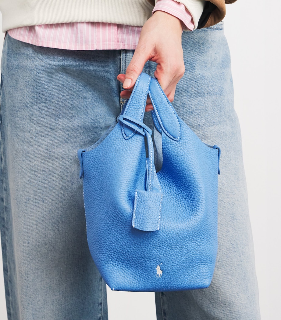 Mini Leather Polo Play Cross-Body Bag BABY BLUE Image 5