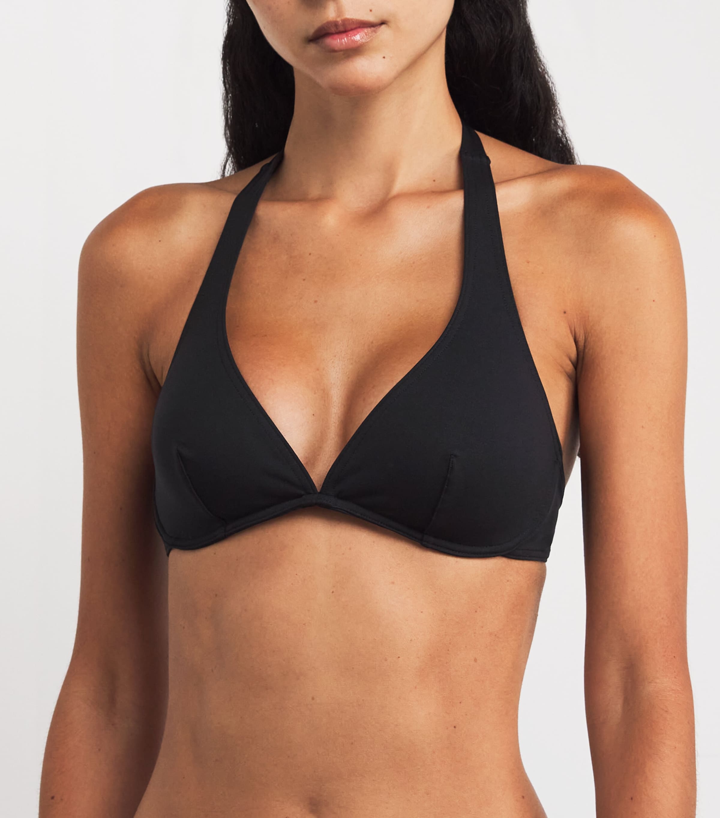 Initiale Underwired Halterneck Bikini Top NOIR N Image 2