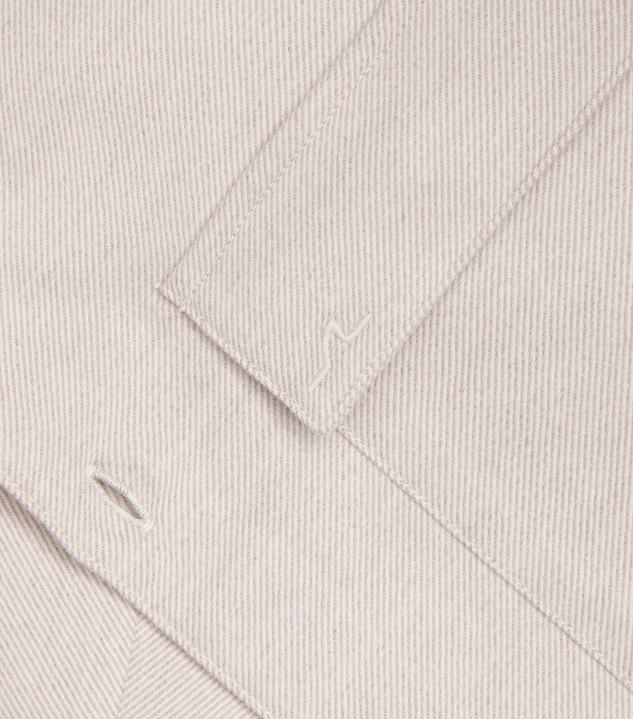 Cotton-Cashmere Overshirt 629 BEIGE Image 5