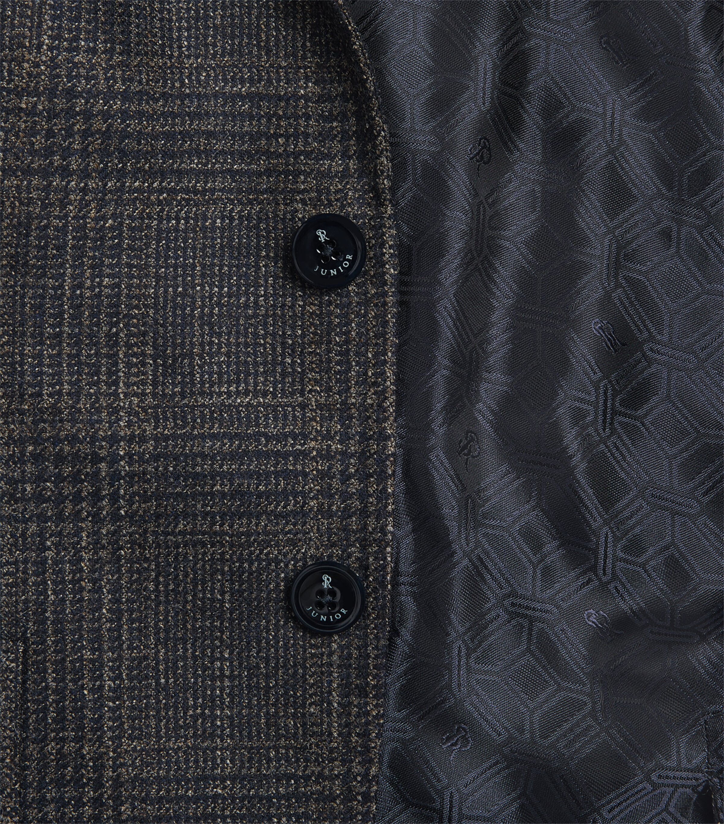 Stefano Ricci Kids Wool-Silk-Cashmere Check Blazer (8-16 Years) Greenc. Image 3