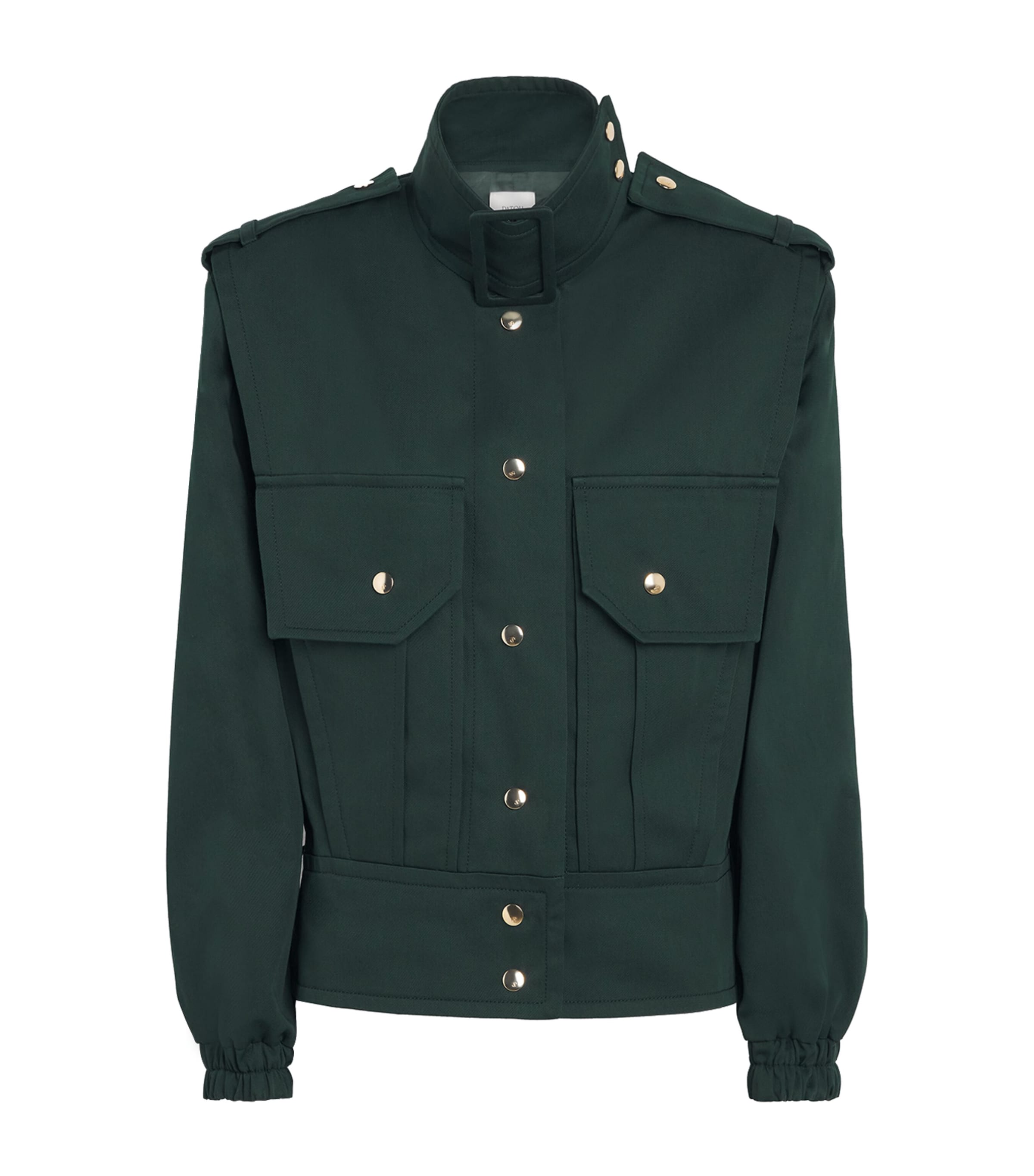 Belted Blouson Jacket 0074 GARDEN GREEN Image 1