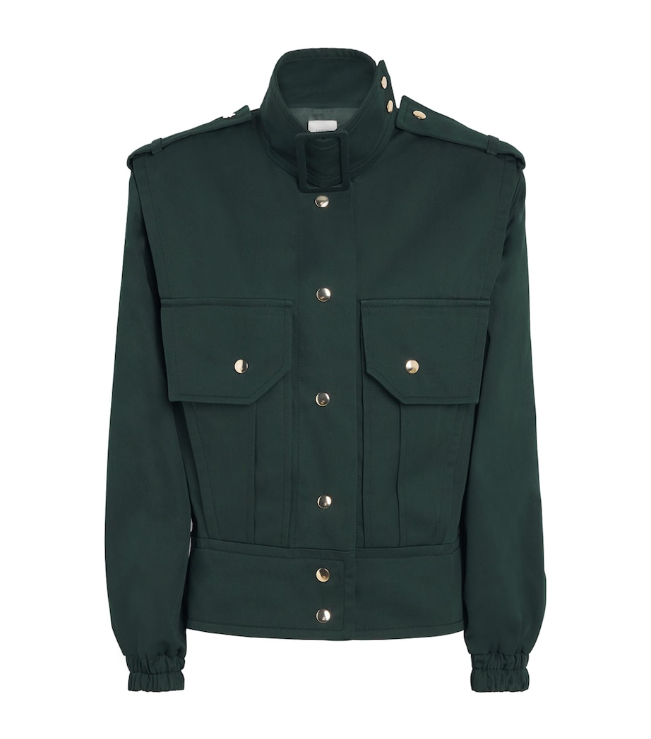 Belted Blouson Jacket 0074 GARDEN GREEN Image 1