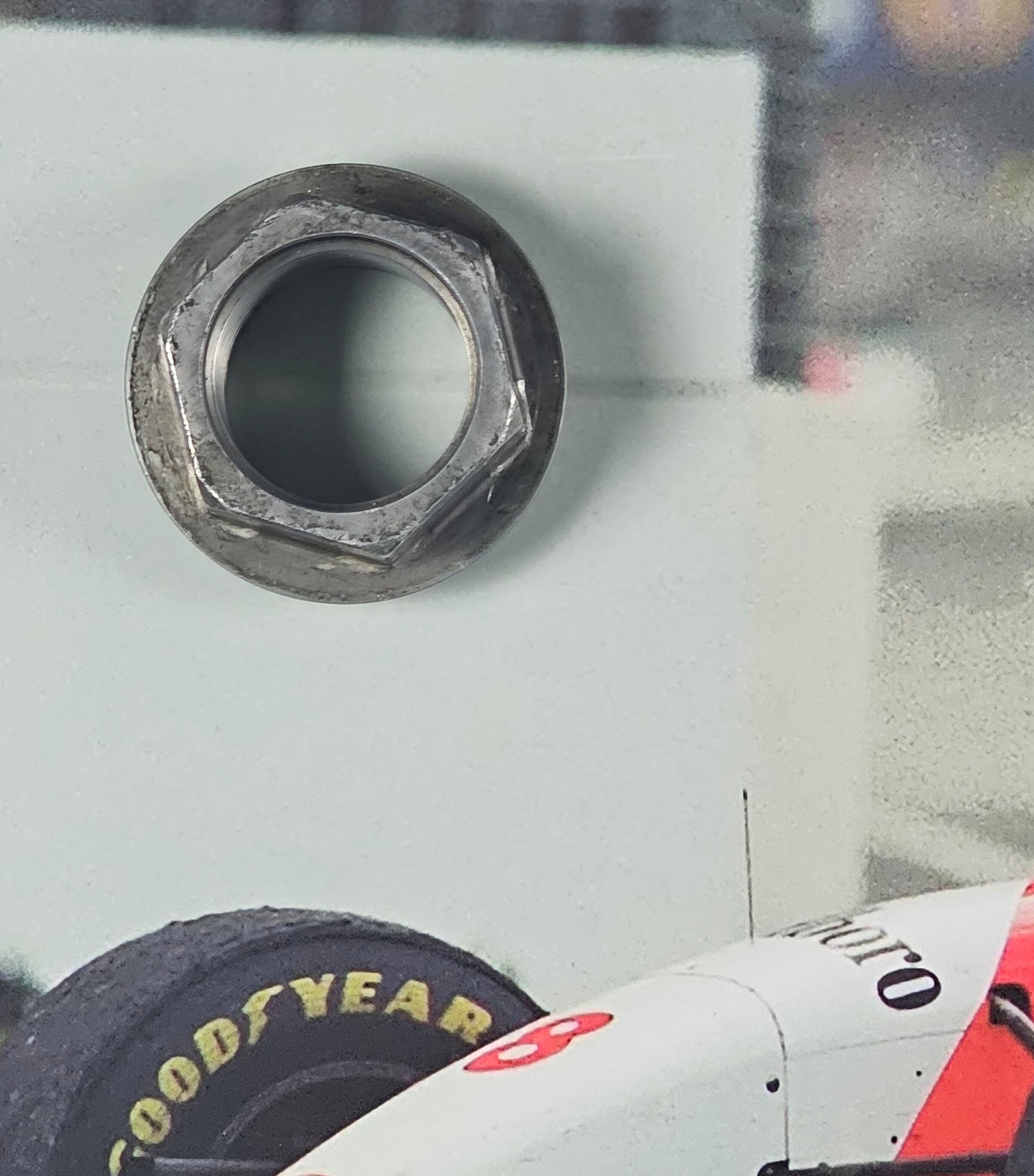 Ayrton Senna Race-Used 1993 Australian Grand Prix Wheelnut Framed Display MULTI Image 3