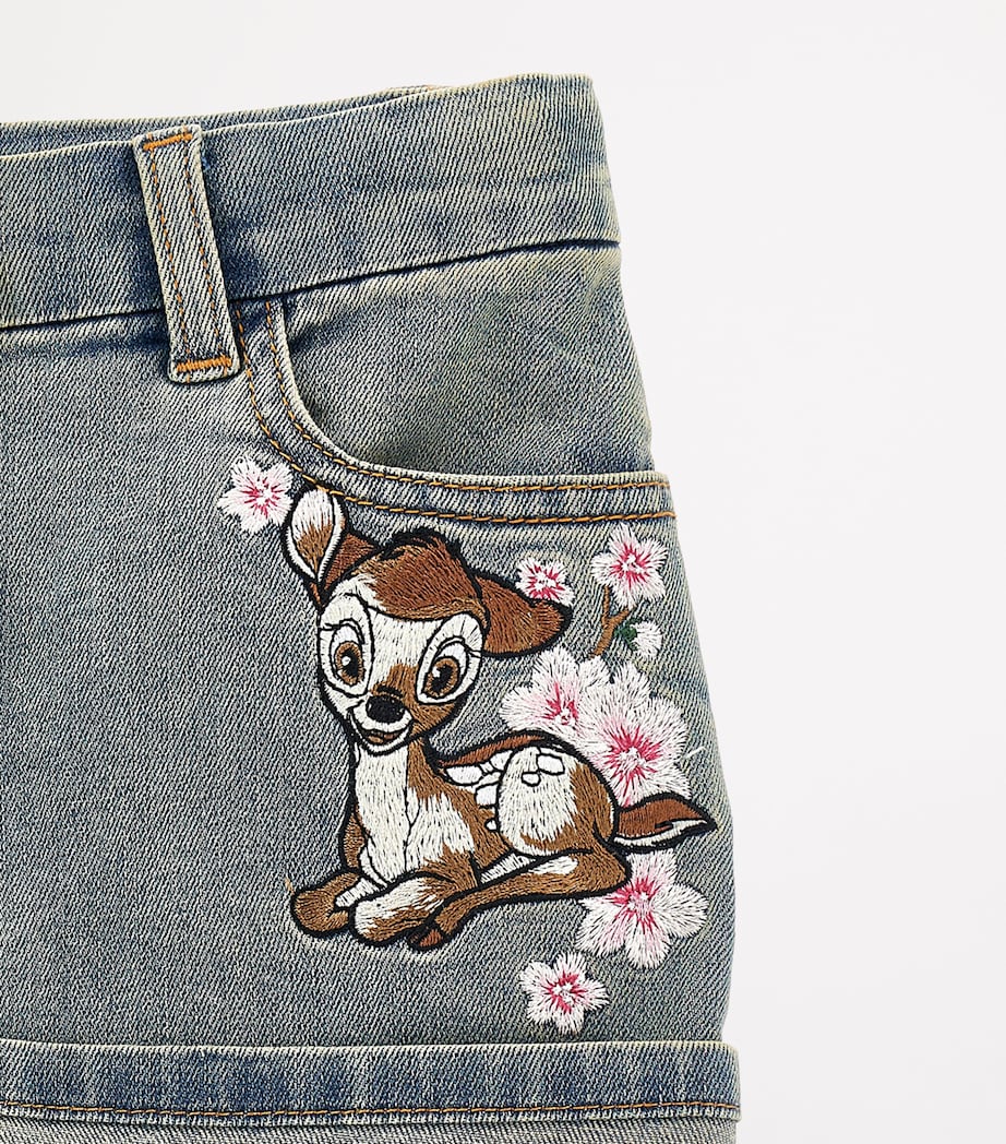 Denim Mini Skirt (2-12 Years) STONE+BEIGE Image 4