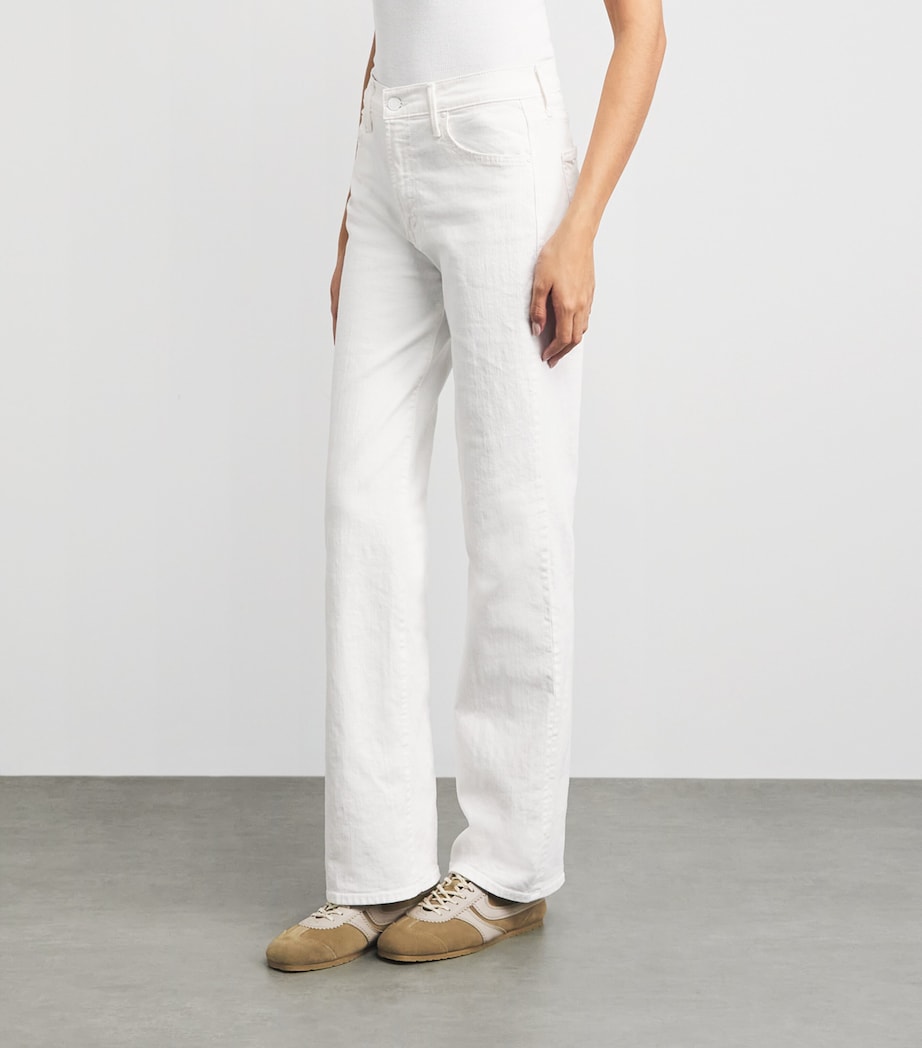 MOTHER Womens The Kick It Straight Jeans Totally Innocent Image 4