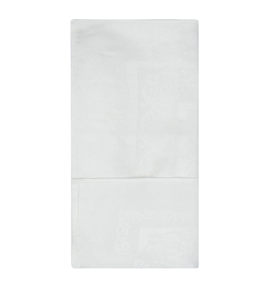 Fine Scroll Napkin (56cm x 56cm) WHITE Image 1