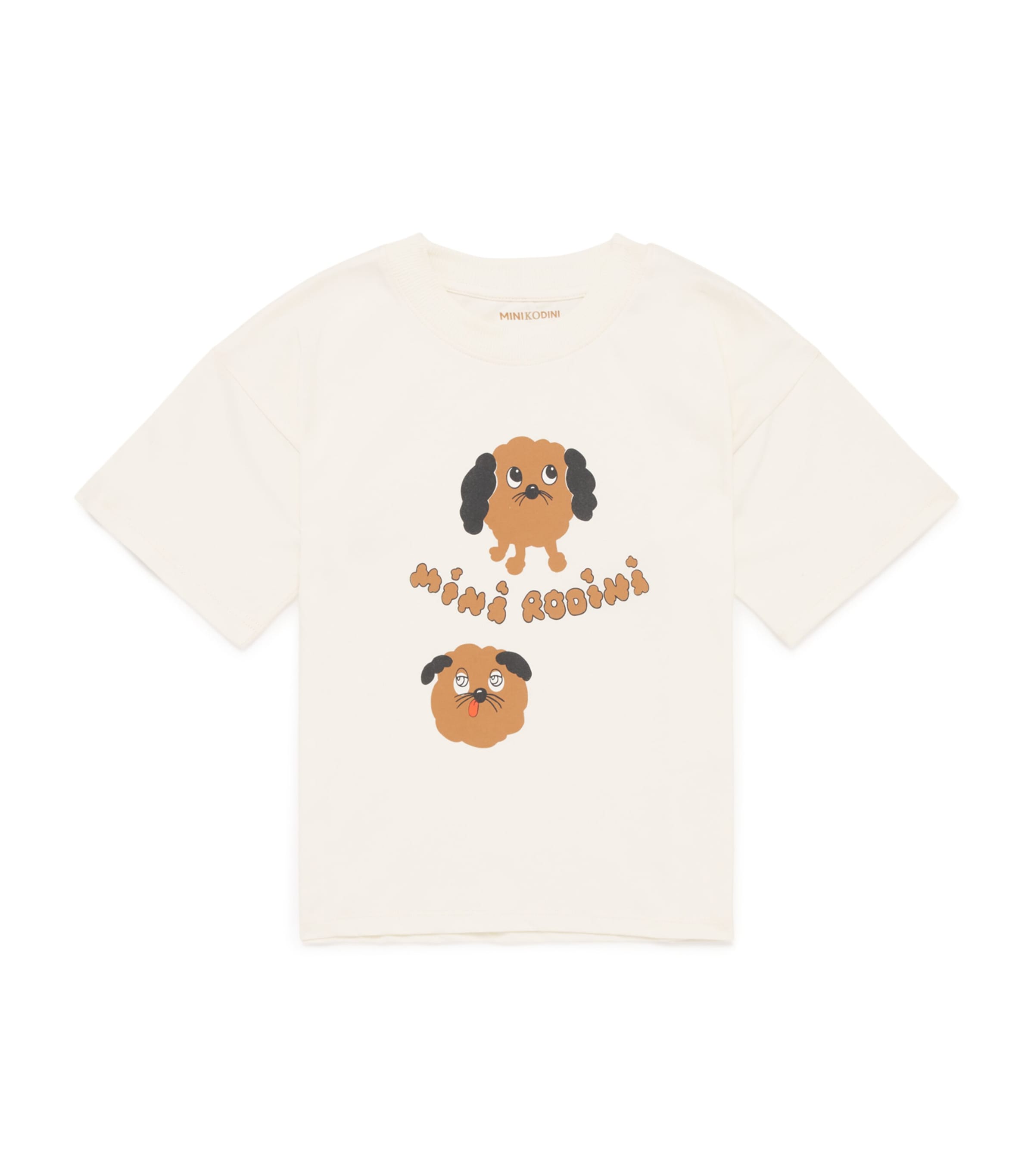 Organic Cotton Doggies T-Shirt (3-11 Years) 11OFF-WHITE Image 1