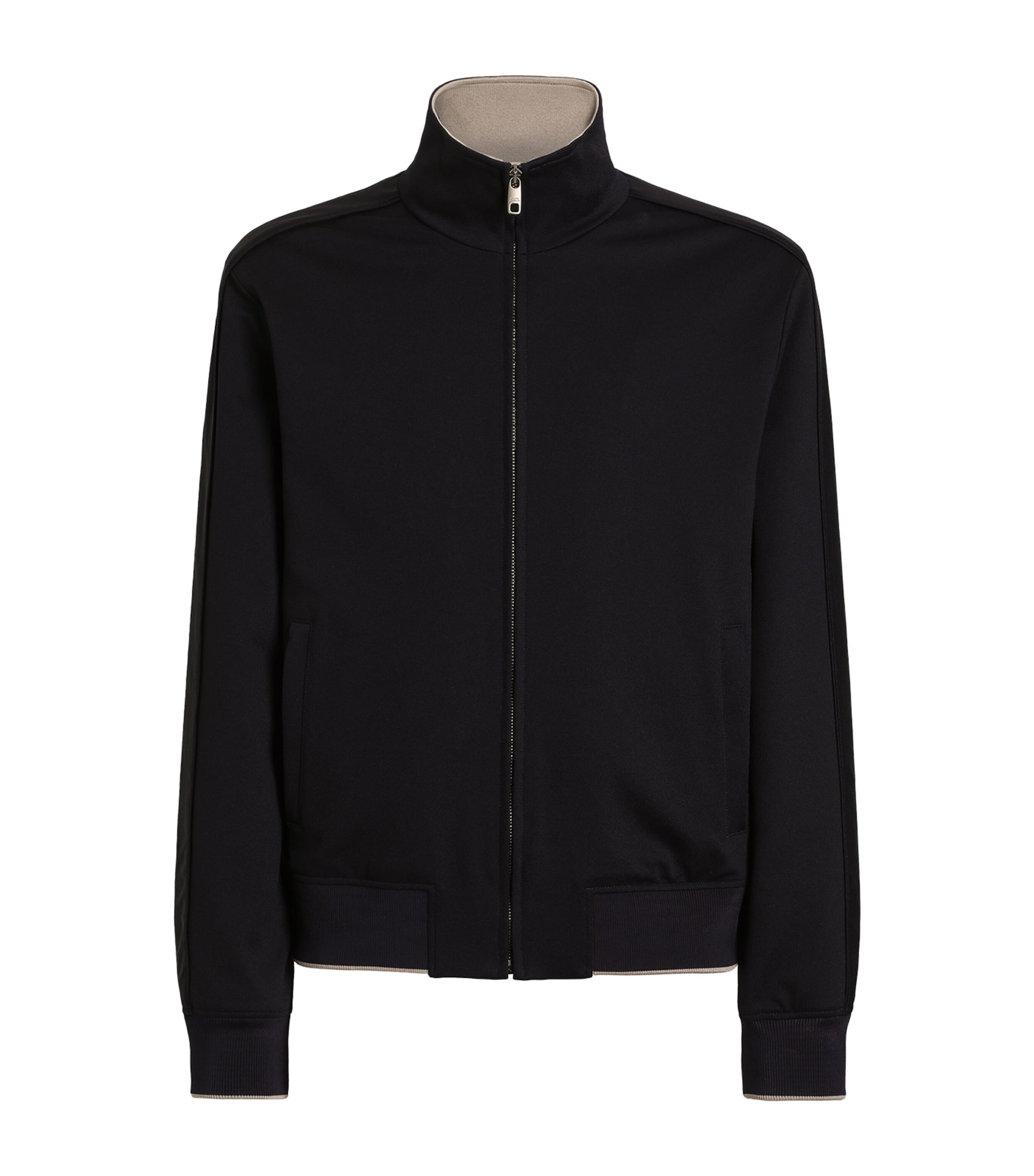 Dolce&Gabbana Mens Zip-Up Sweatshirt Very Dark Bl Image 1