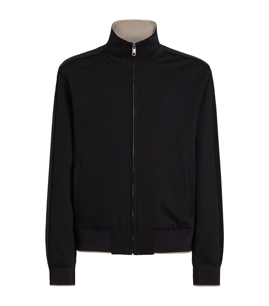 Dolce&Gabbana Mens Zip-Up Sweatshirt Very Dark Bl Image 1