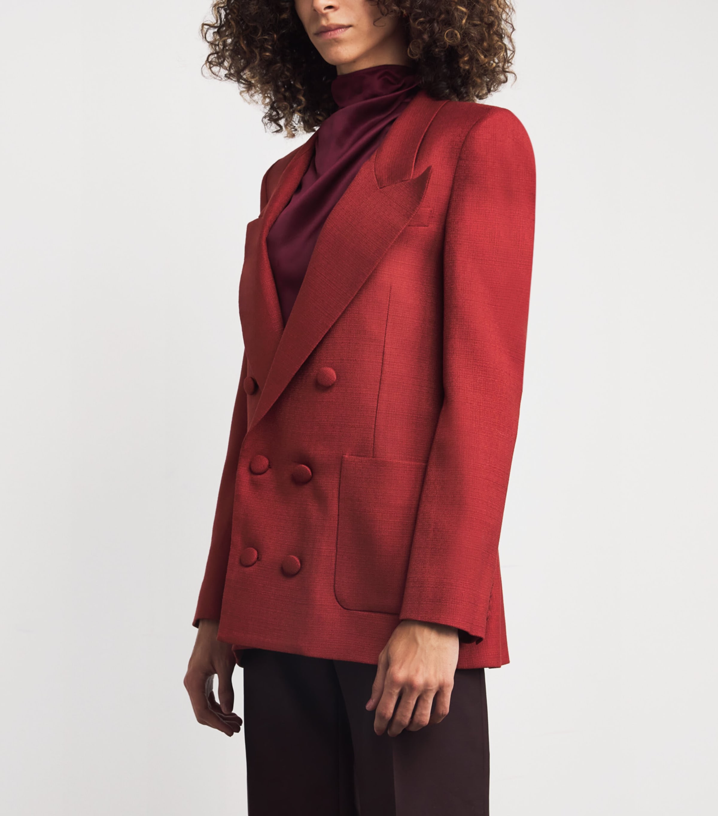 Canvas Riva Double-Breasted Blazer SIENN SIENNA Image 3