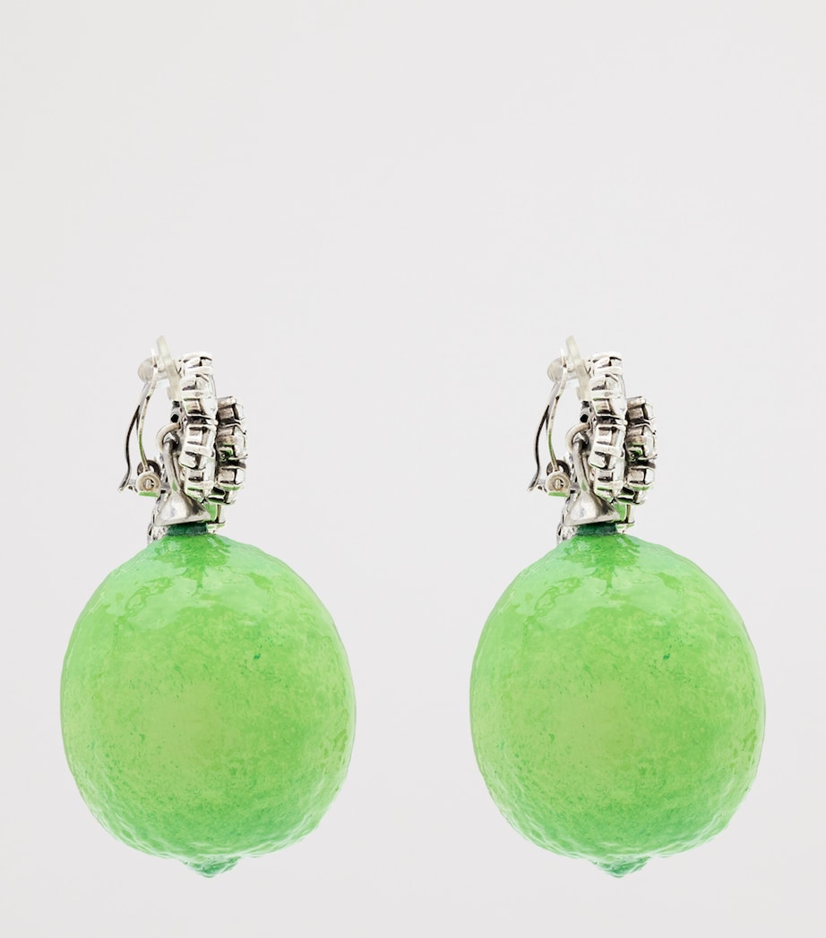 Embellished Lime Earrings 7924 Image 3
