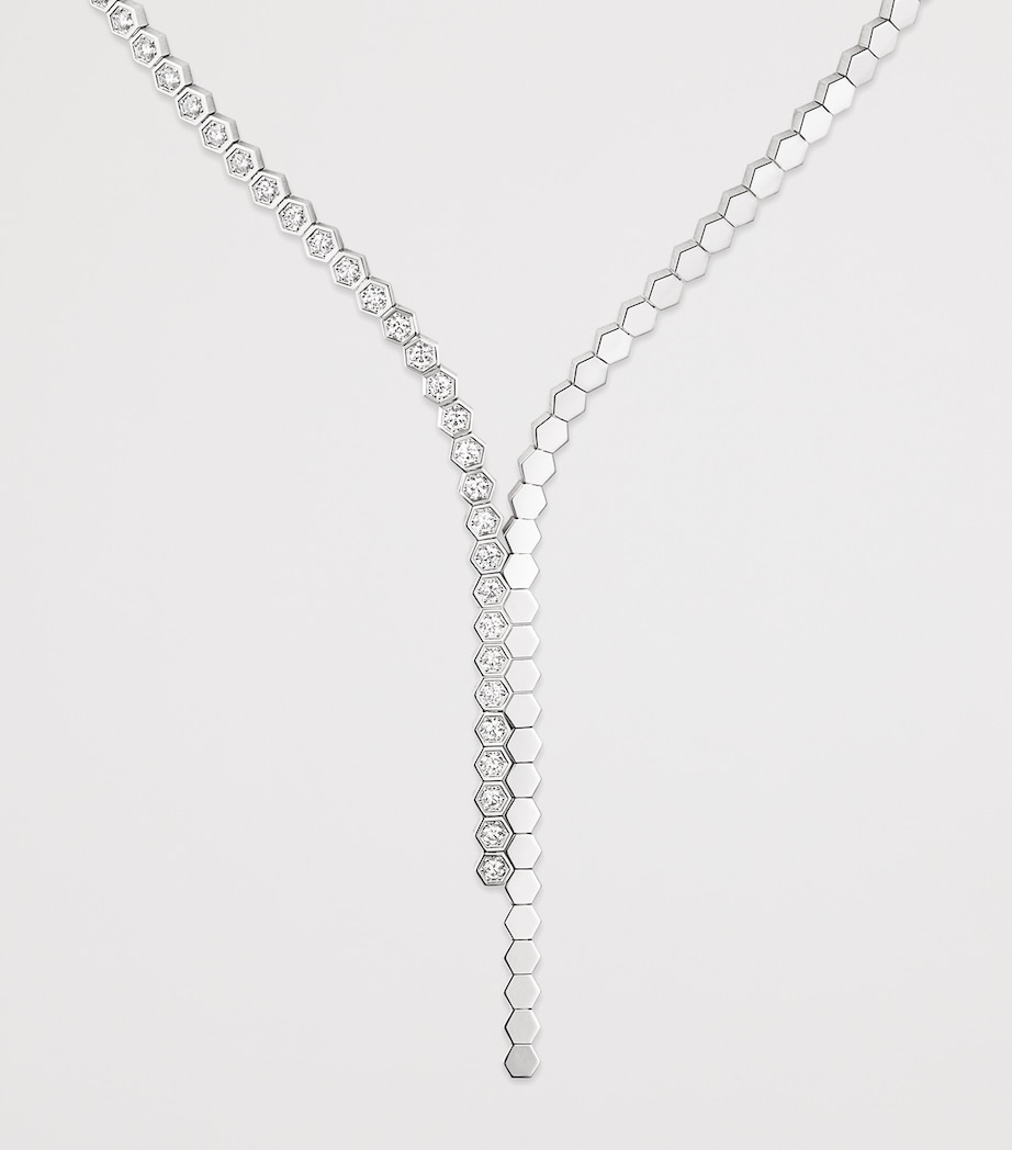 Chaumet White Gold and Diamond Bee de Chaumet Asymmetric Necklace White Gold Image 2