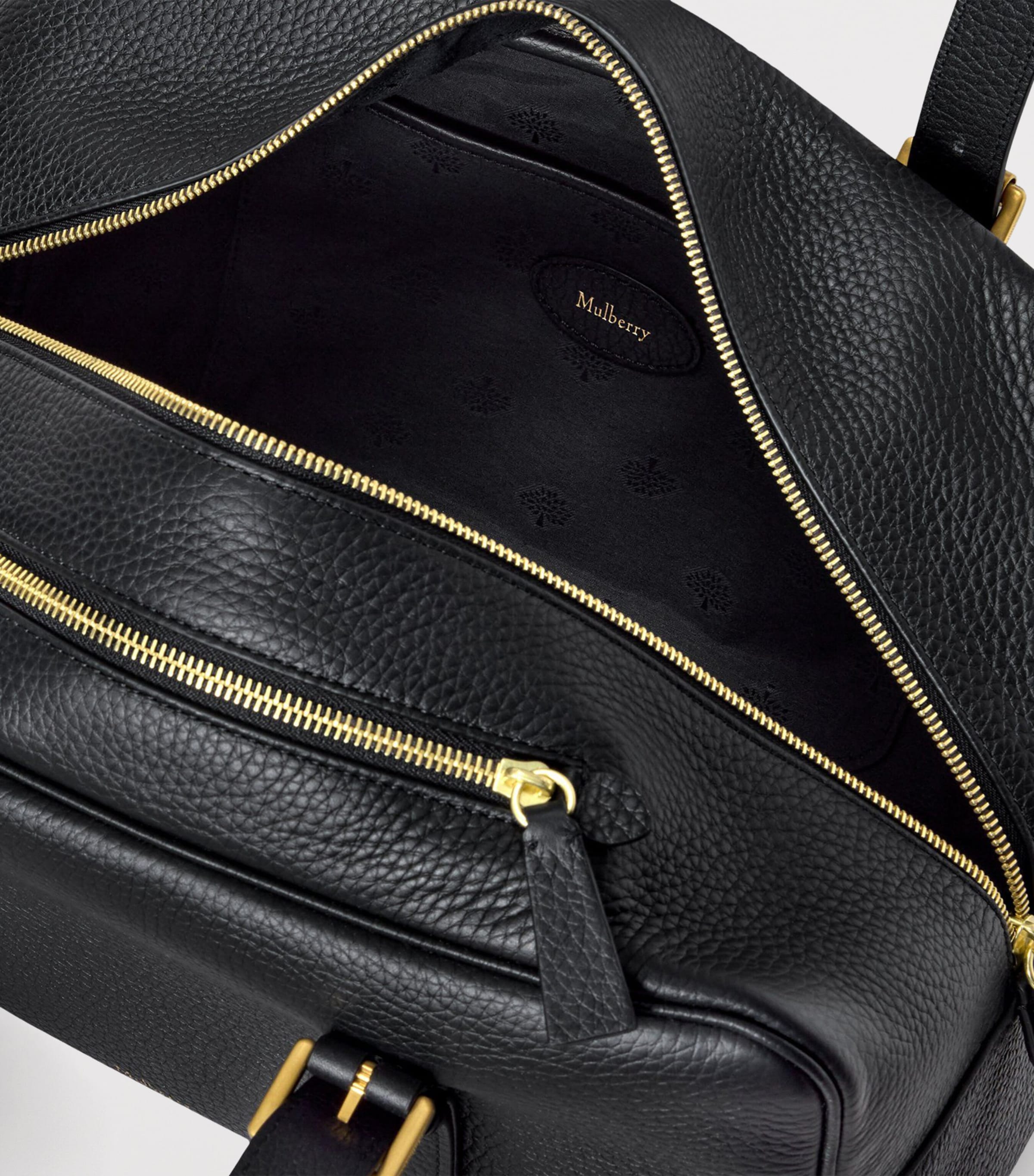 Mulberry Womens Leather Boston Shoulder Bag Black Image 6