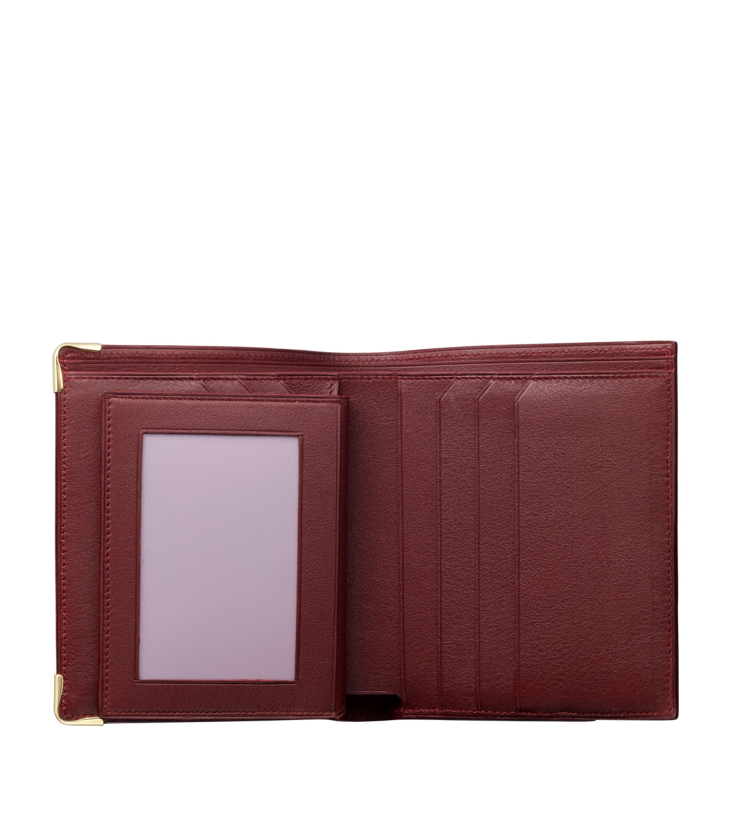 Leather Must de Cartier Wallet BURGUNDY Image 2