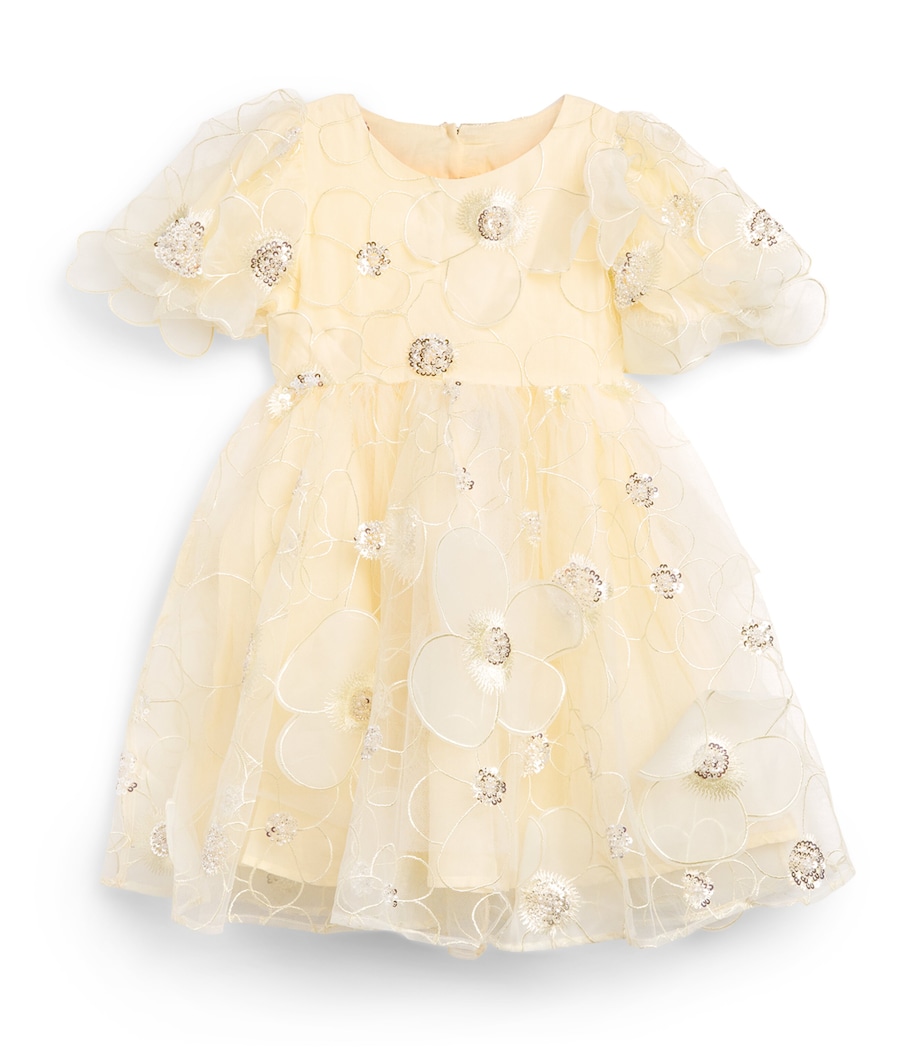 Bardot Junior Embellished Jamie Dress (4-14 Years) Lemon Image 1
