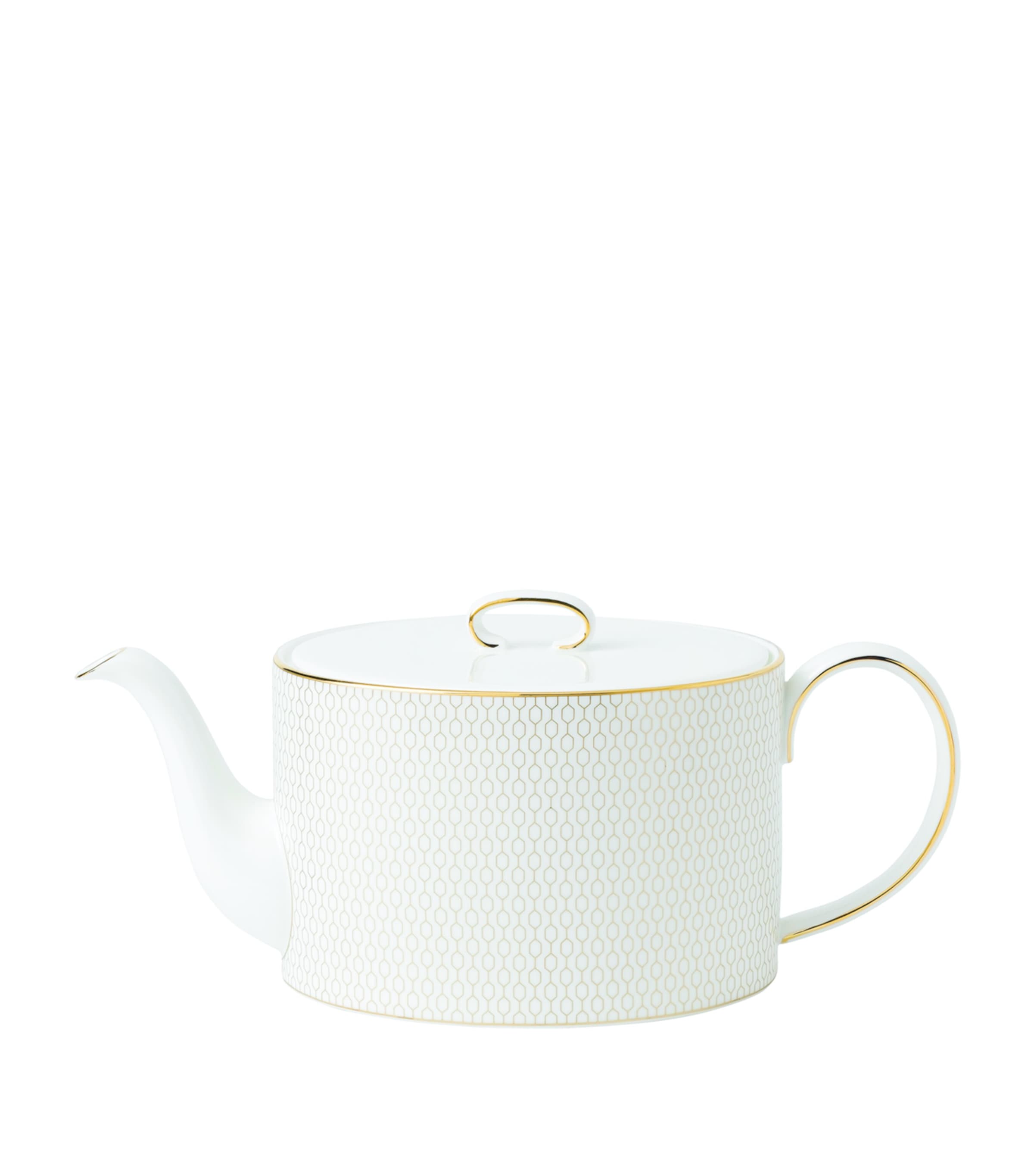 Wedgwood Gio Gold Teapot In White