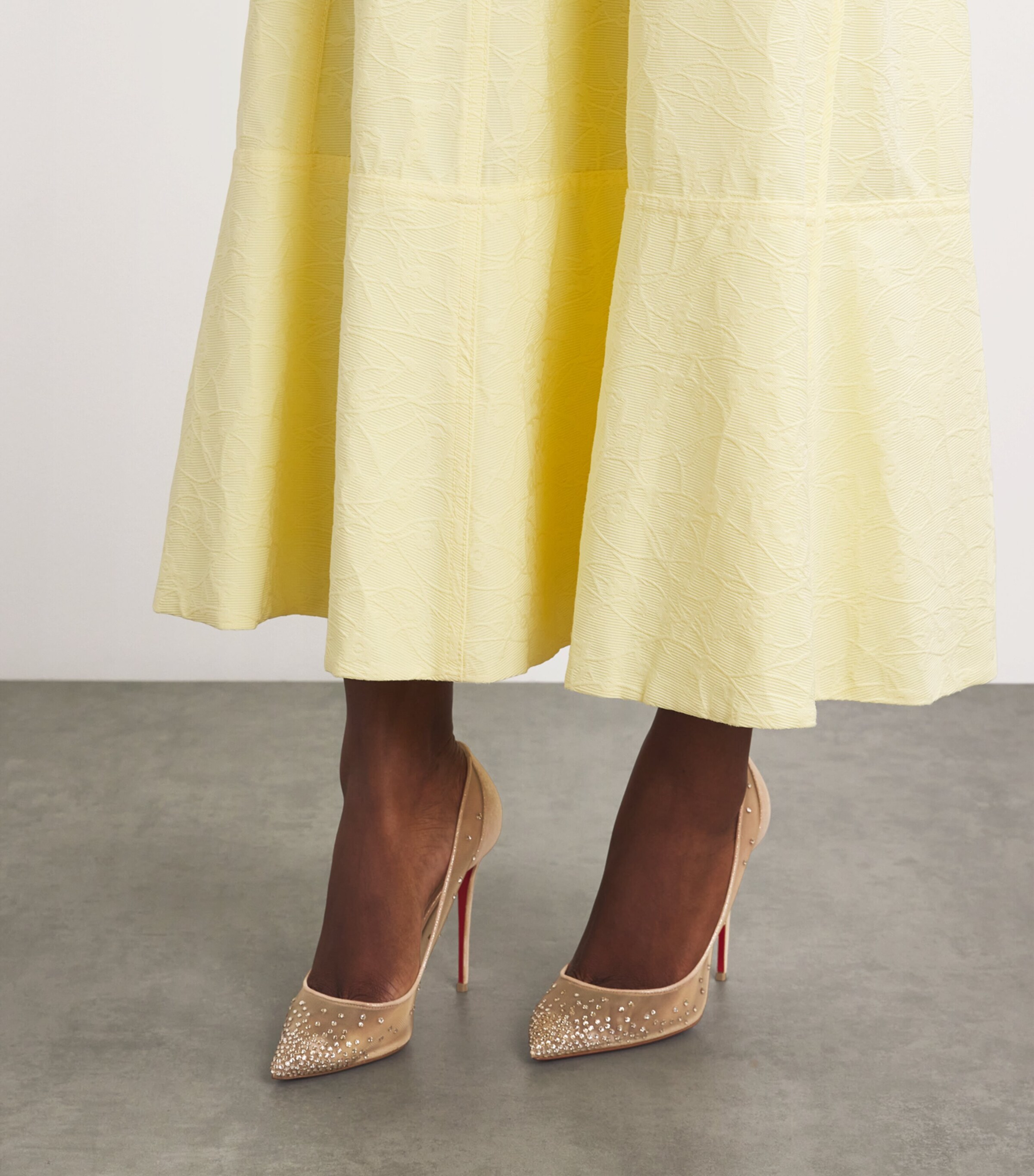 Follies Strass Suede Pumps 100 F065 Image 7