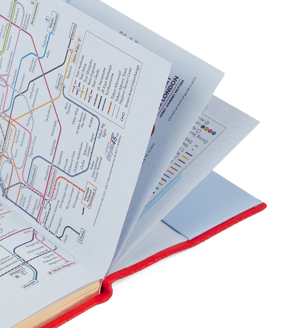 Panama Leather Weekly Diary 2026 SCARLET RED Image 7