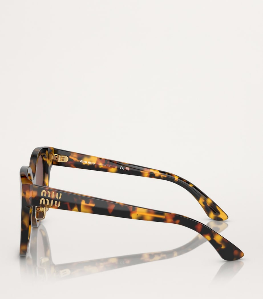 Acetate Tortoiseshell Oversized Sunglasses VAU70D Image 3