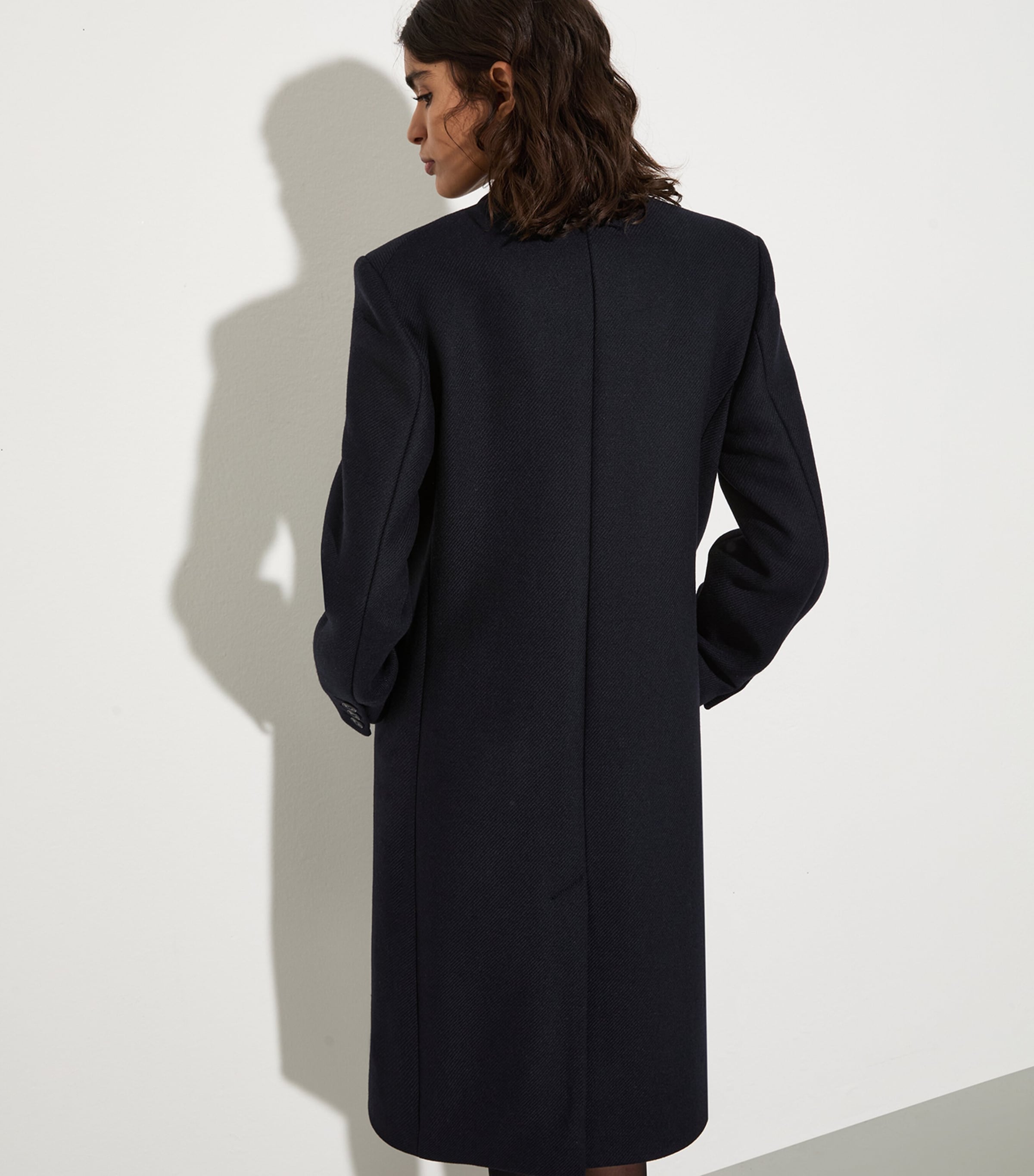Wool-Blend Overcoat NAVY Image 3