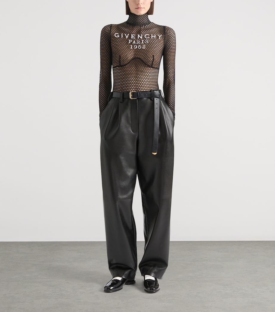 Mesh Logo Bodysuit BLACK Image 2