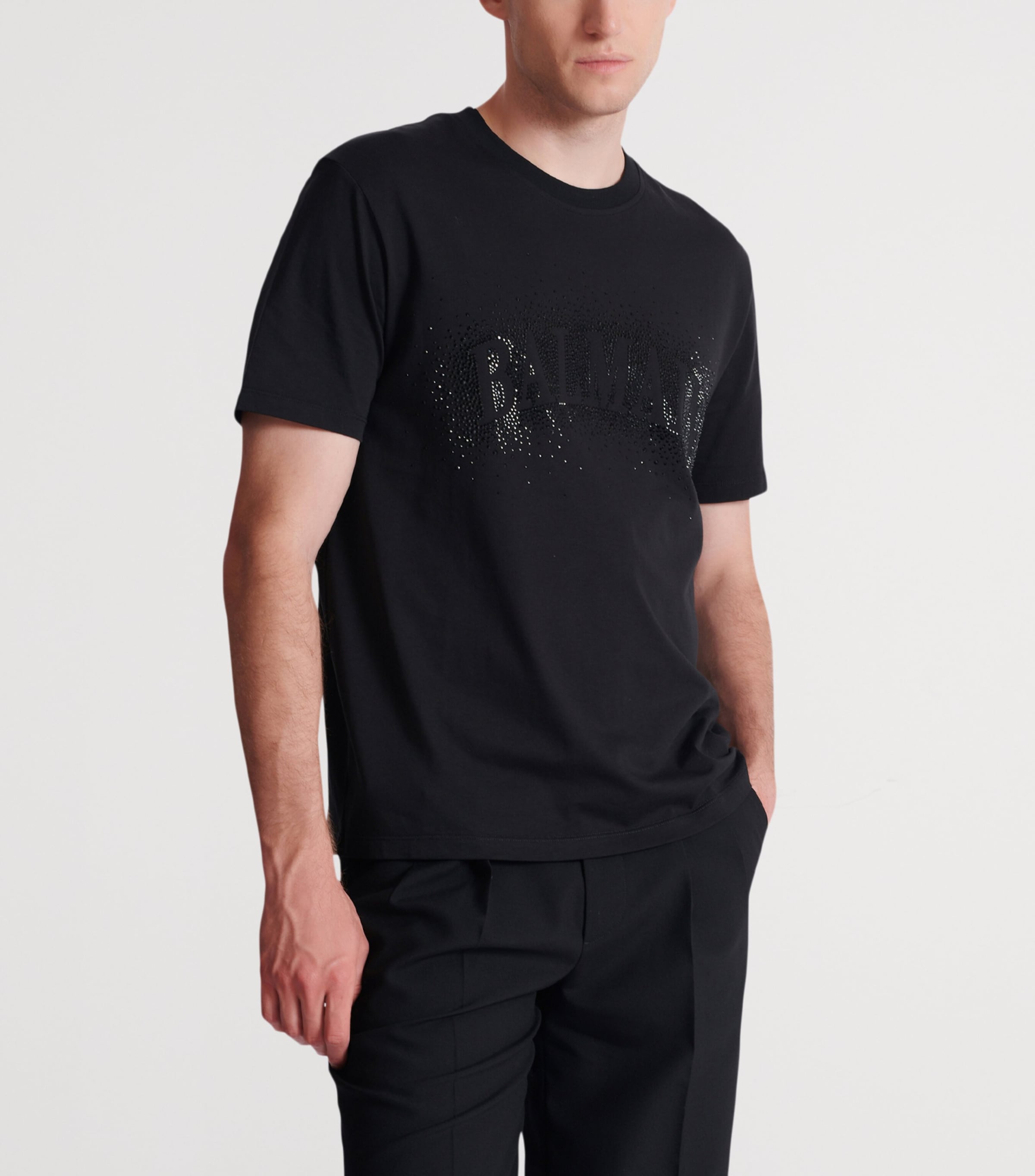 Cotton Crystal Logo T-Shirt EAP NOIR/NOIR Image 5
