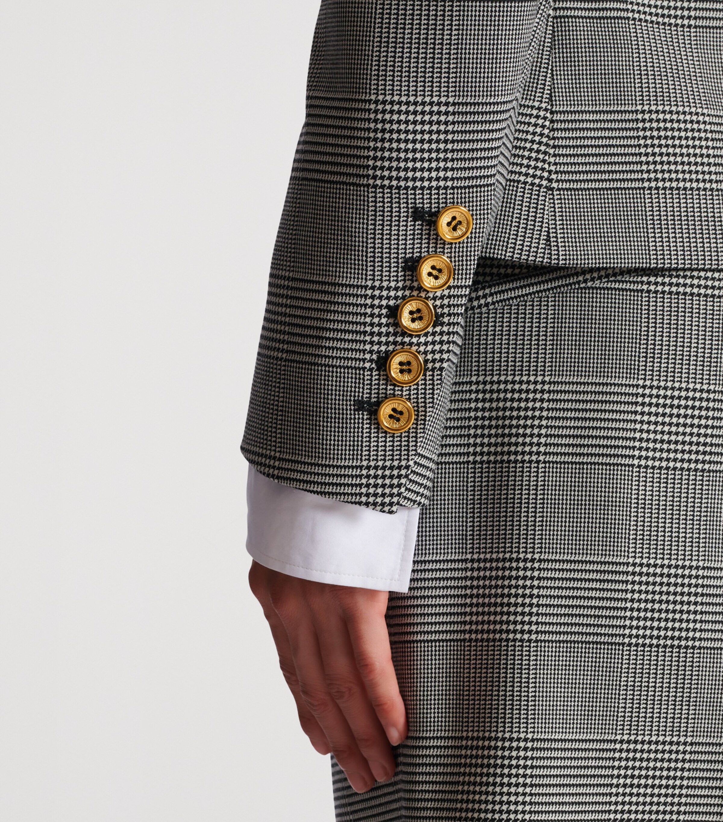 Wool-Blend Tailored Jacket EAB NOIR/BLANC Image 5