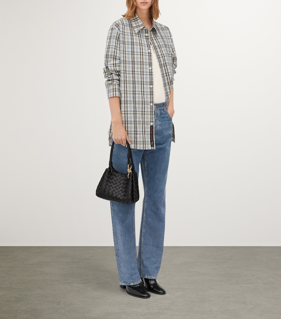 Small Leather Parachute Shoulder Bag 1019 Image 6