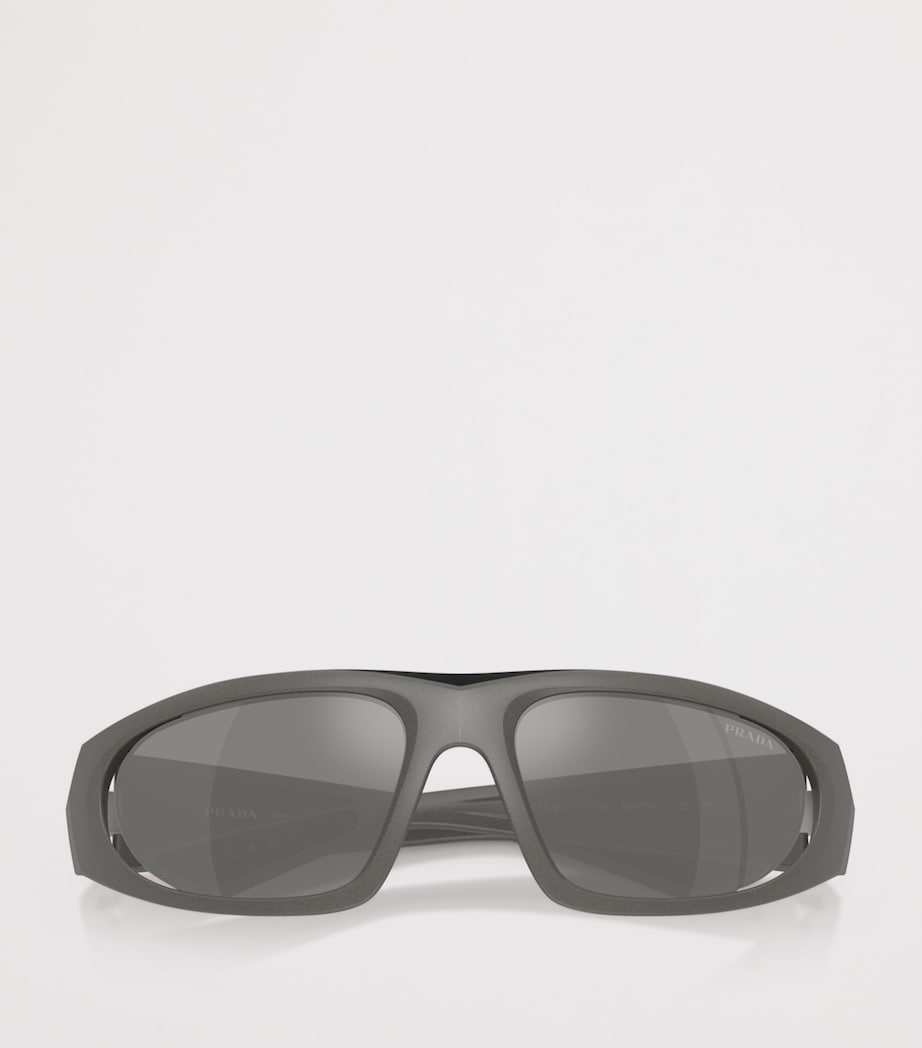 Prada Linea Rossa Irregular Sunglasses Grey Image 5