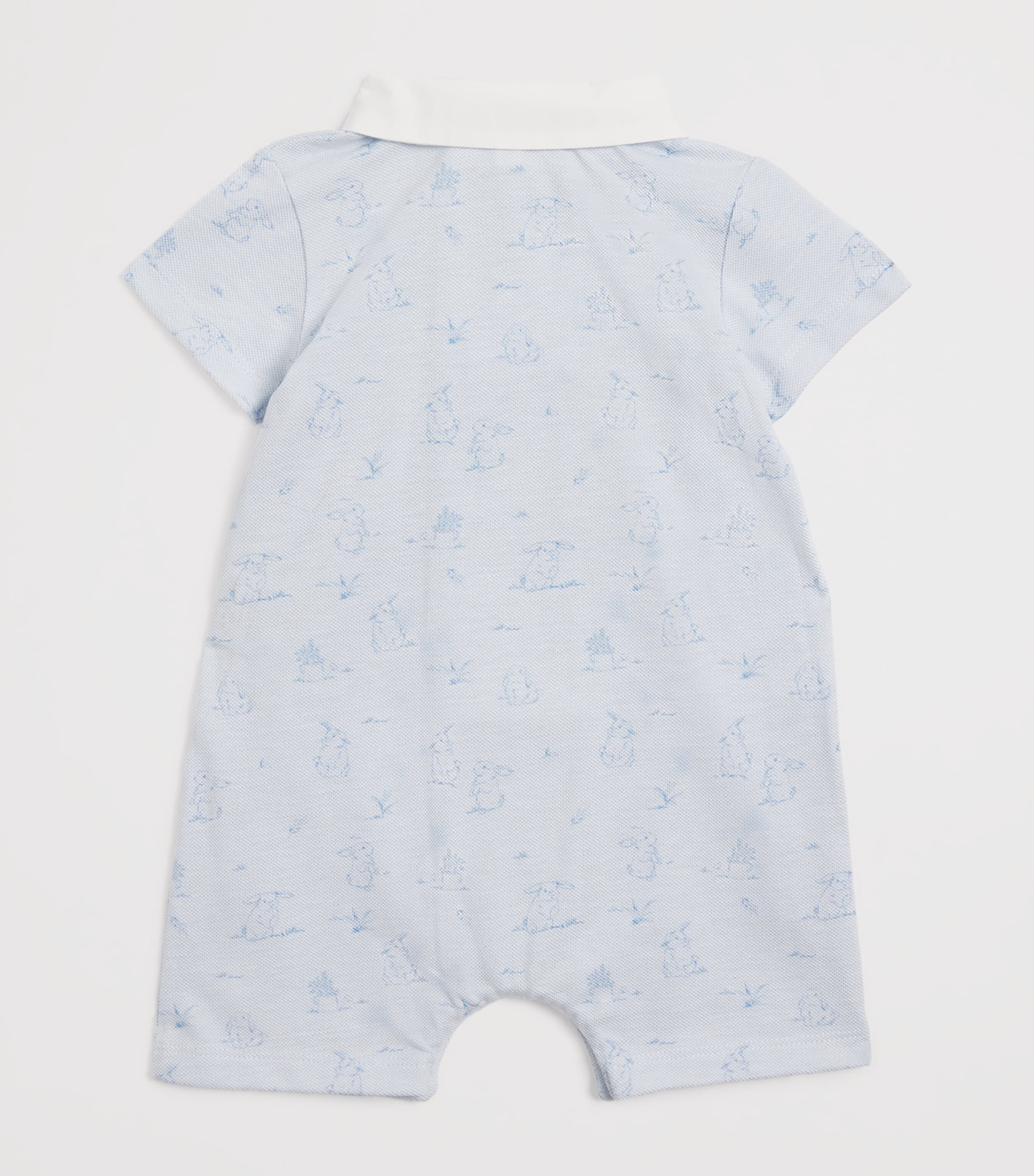 Cotton Printed Playsuit (1-24 Months) BLUE TOILE DE JOUY Image 2